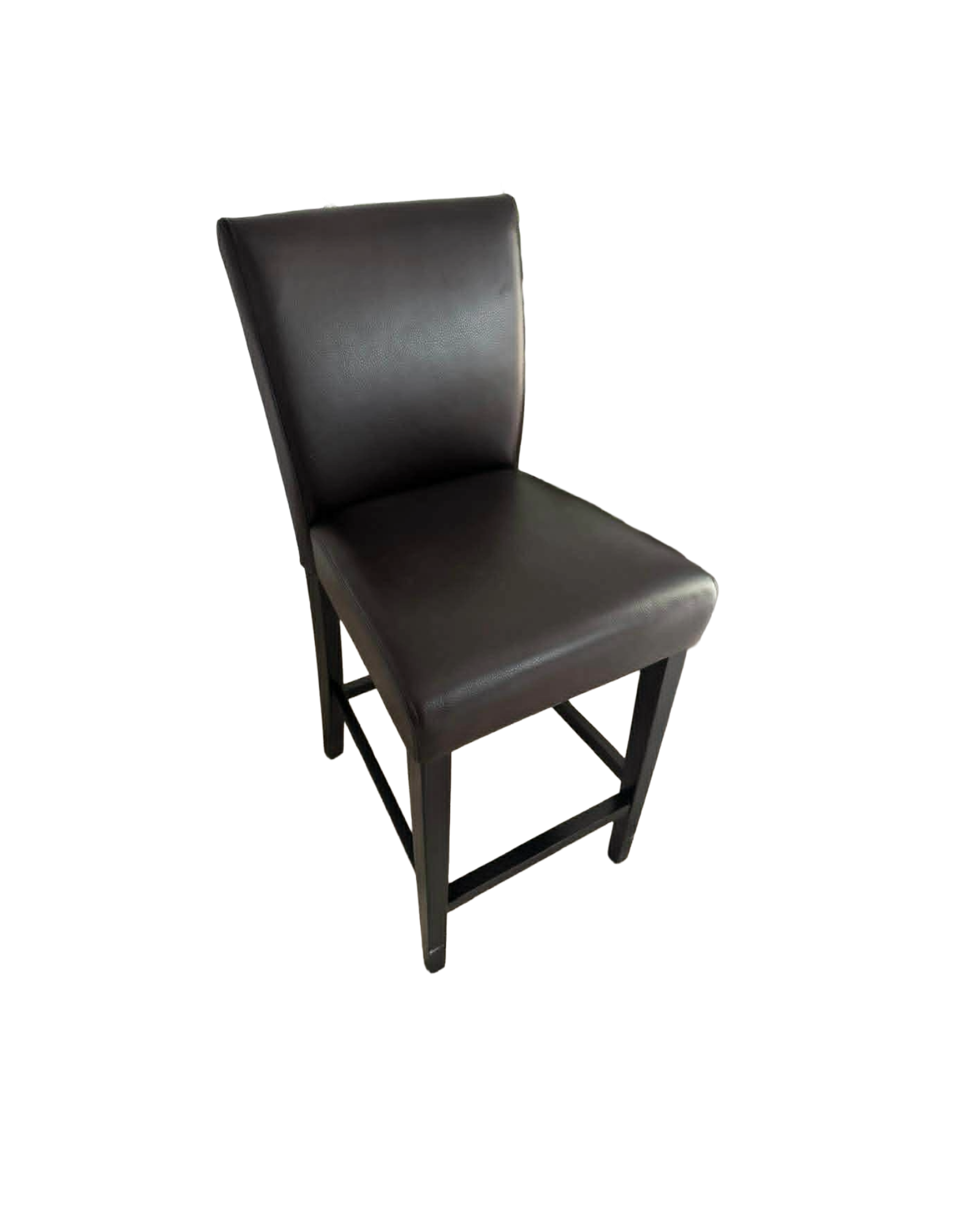 Set of 3 Crate & Barrel Lowe Chocolate Leather Bar Stools thumbnail 2