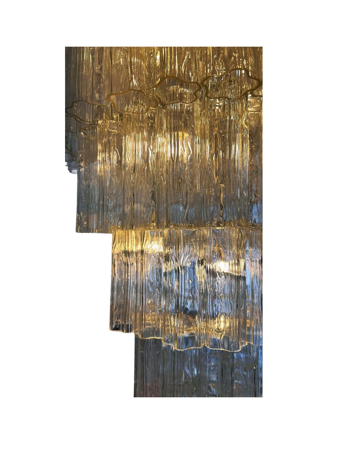 Large Toni Zuccheri Murano “Tronchi” Glass Wall Light, Italy, 1970s thumbnail 8