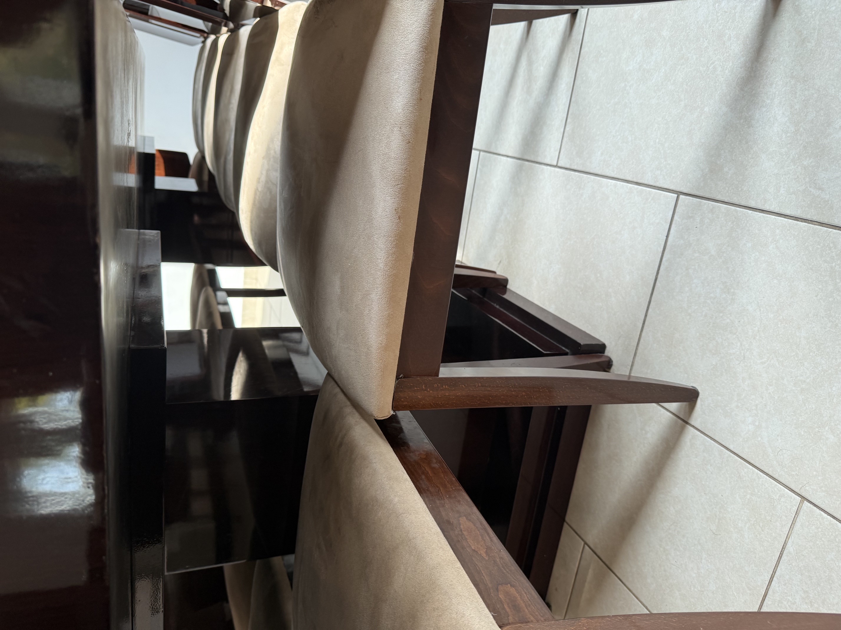 Grand Custom-Made 12-Seater Dining Table & Chairs thumbnail 8