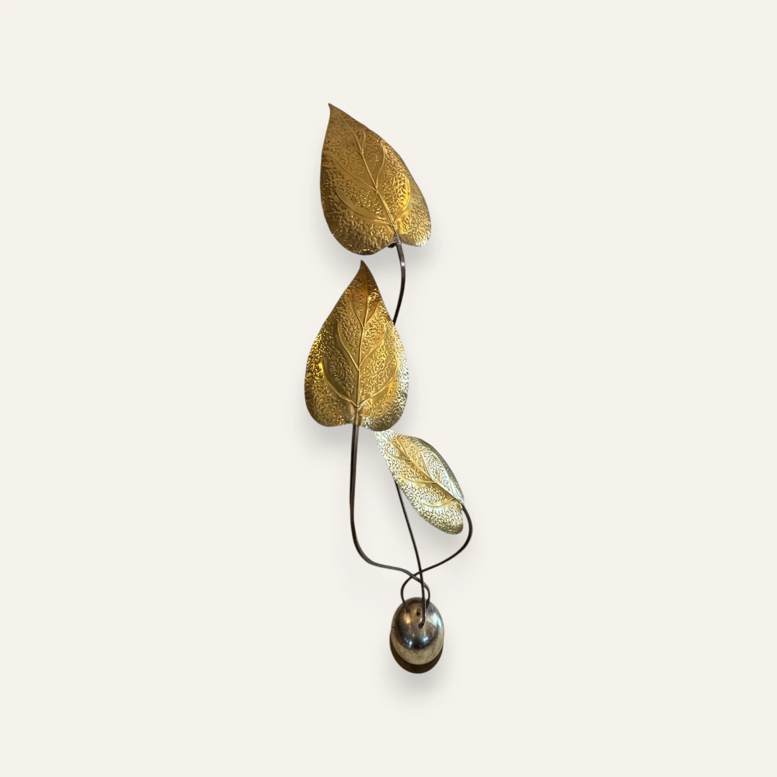 Vintage Italian Brass 3-Arm Floor Lamp by Tommaso Barbi, 1970s