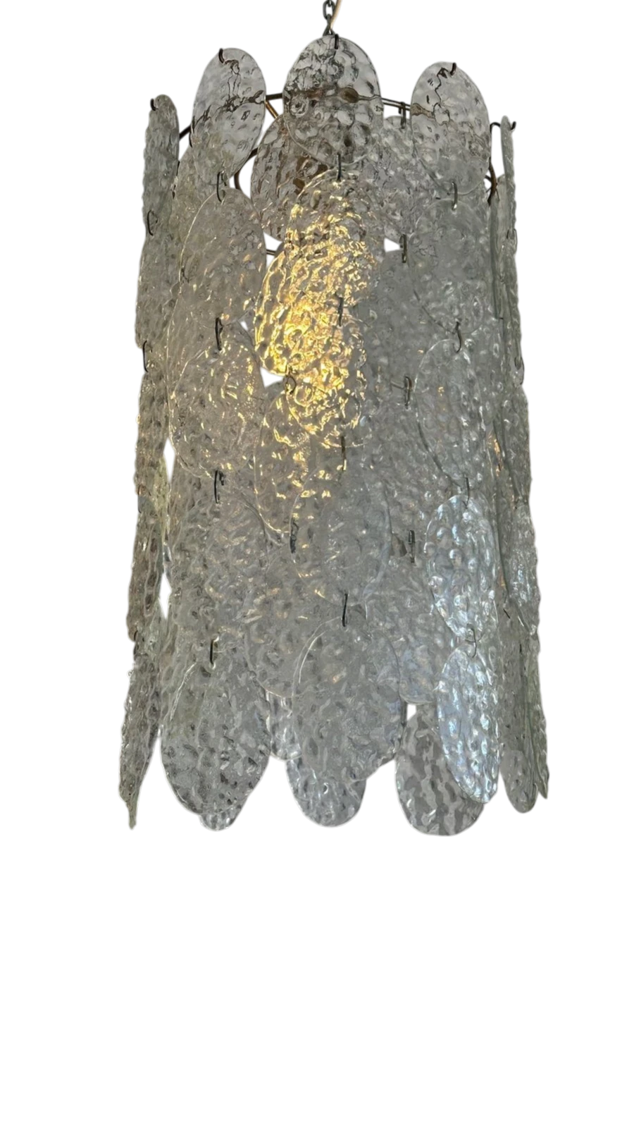 Vintage Murano Glass Disc Chandelier, Torcello Model by Gino Vistosi, Italy, 1960s thumbnail 3