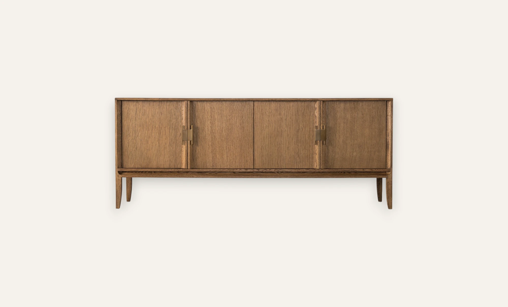 City Media Console - Honey Oak Wood