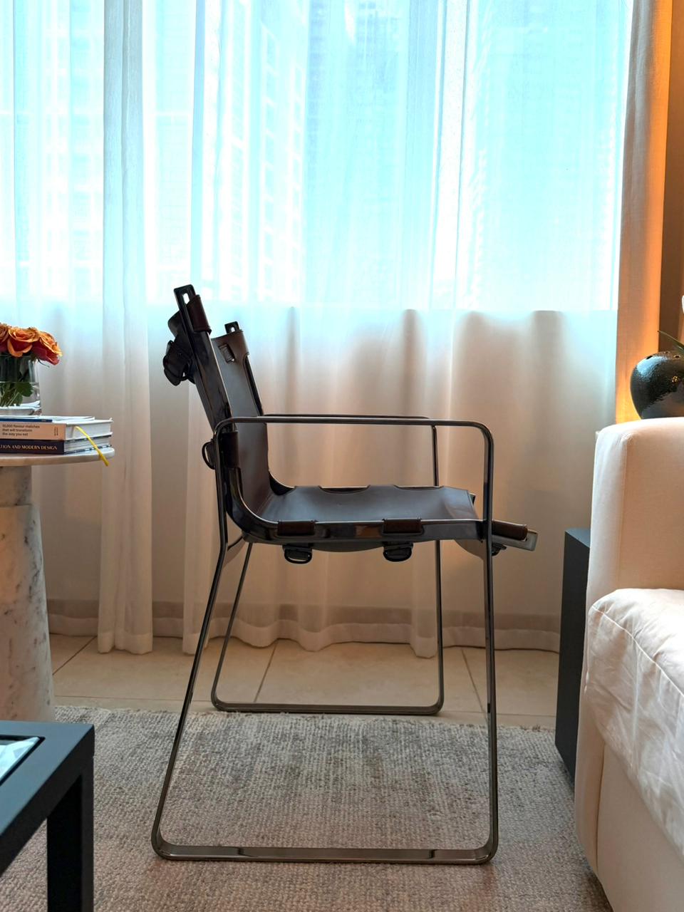Fendi Casa “Blixen” Leather Dining Chairs by Toan Nguyen (Set of 6) thumbnail 2