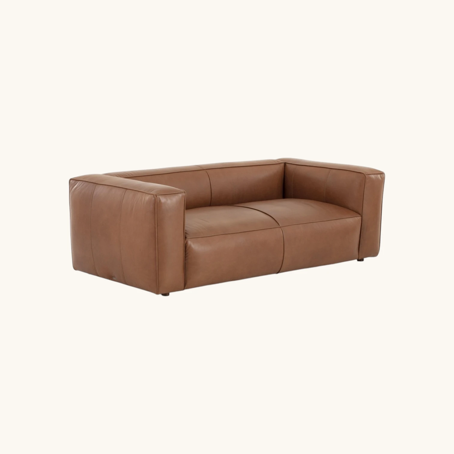 Flamant Cognac Leather Sofa