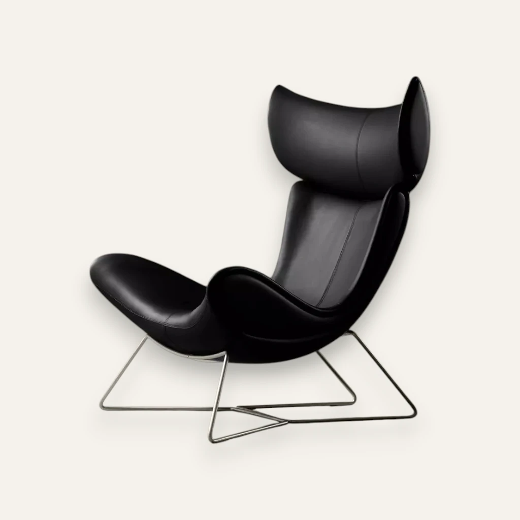 BoConcept Imola Black Leather Armchair by Henrik Pedersen