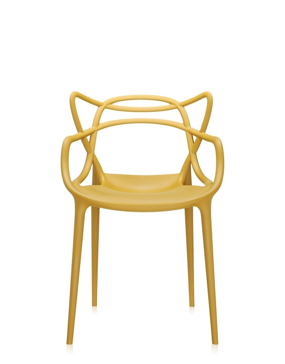 Yellow Kartell Masters Chair by Philippe Starck thumbnail 2