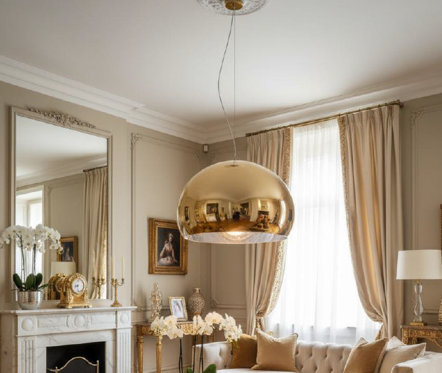 Big FL/Y Metallic Hanging Light thumbnail 3