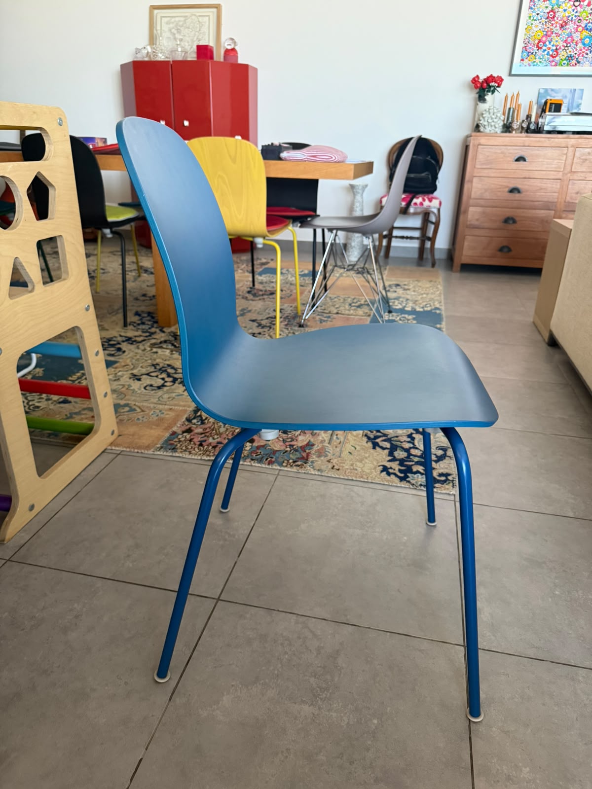 Set of 8 Cappellini Tate Color Chairs by Jasper Morrison thumbnail 3