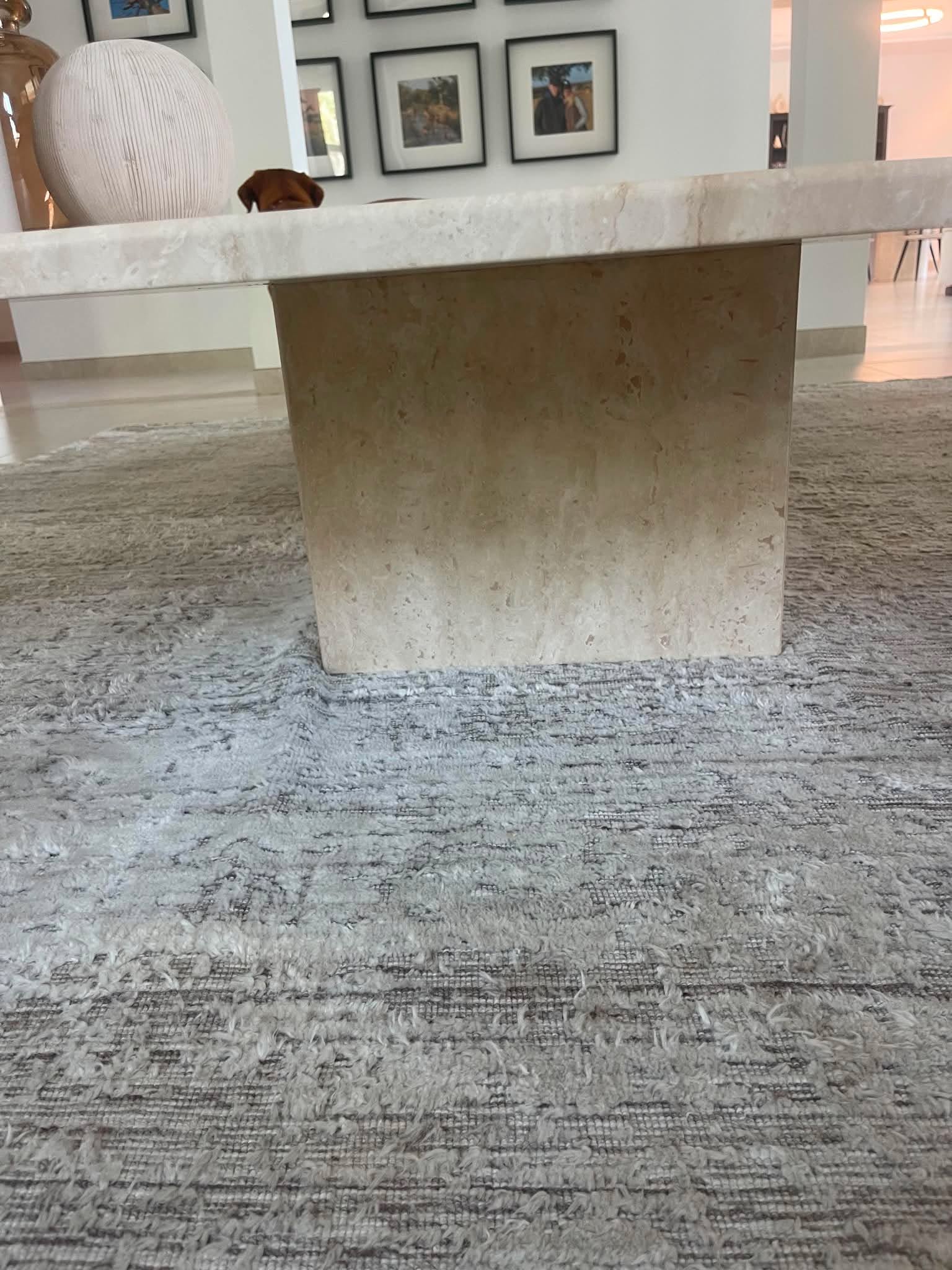 Handmade Travertine Coffee Table thumbnail 4