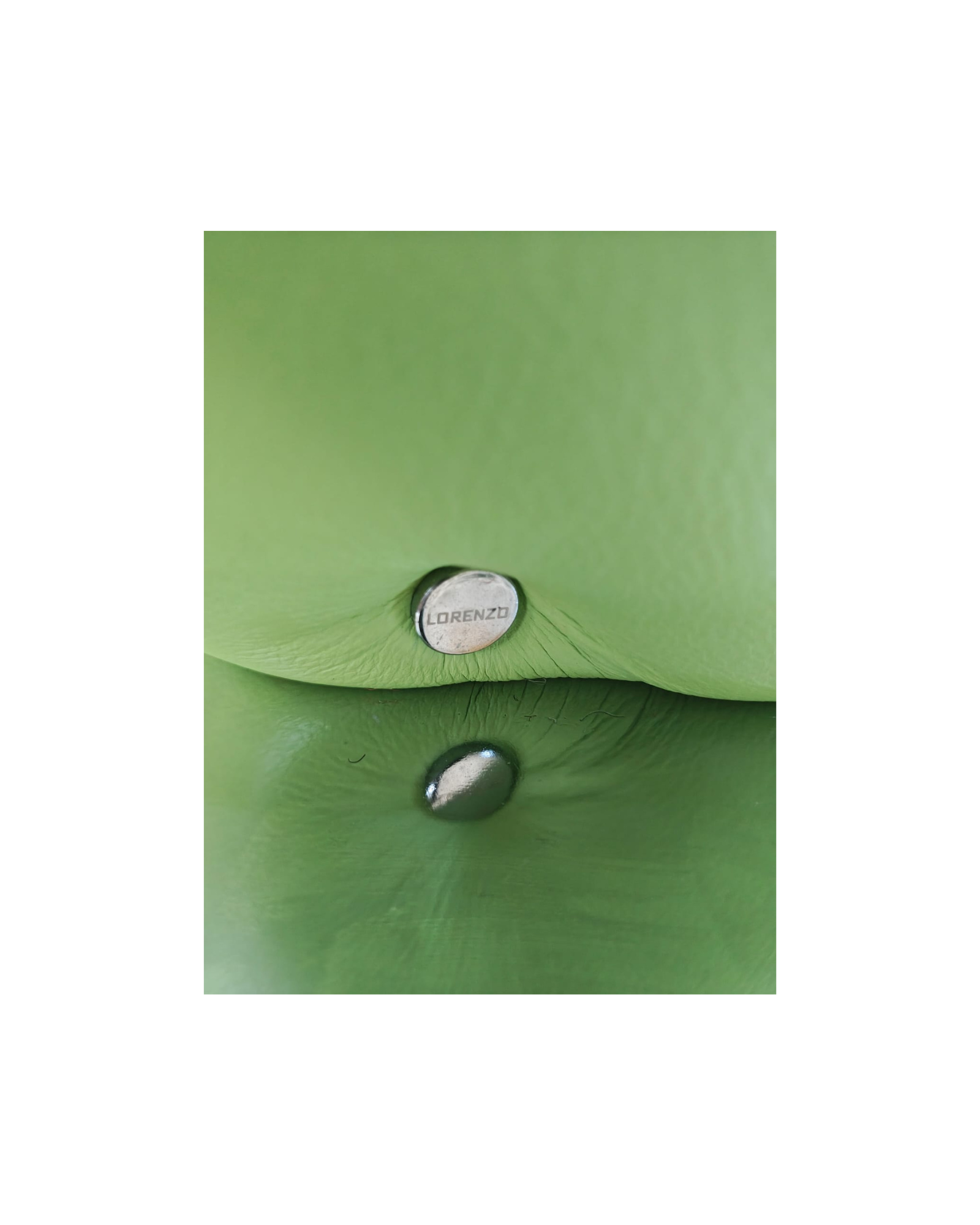 Lorenzo Green Leather Chaise Longue Lounge Chair thumbnail 3