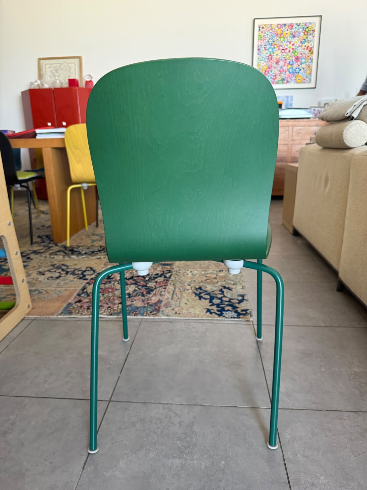 Set of 8 Cappellini Tate Color Chairs by Jasper Morrison thumbnail 4