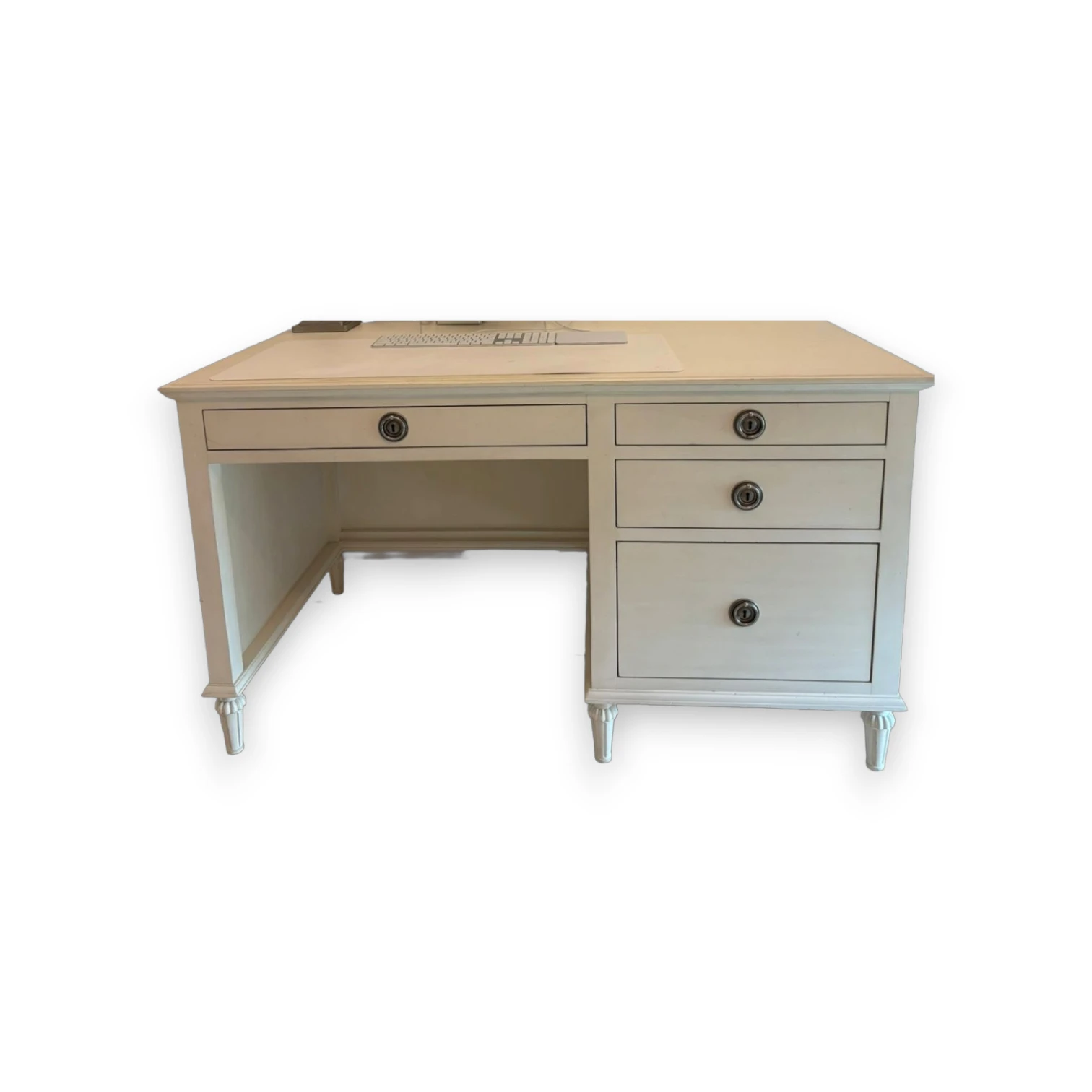 Restoration Hardware Maison Desk – Antiqued White thumbnail 2