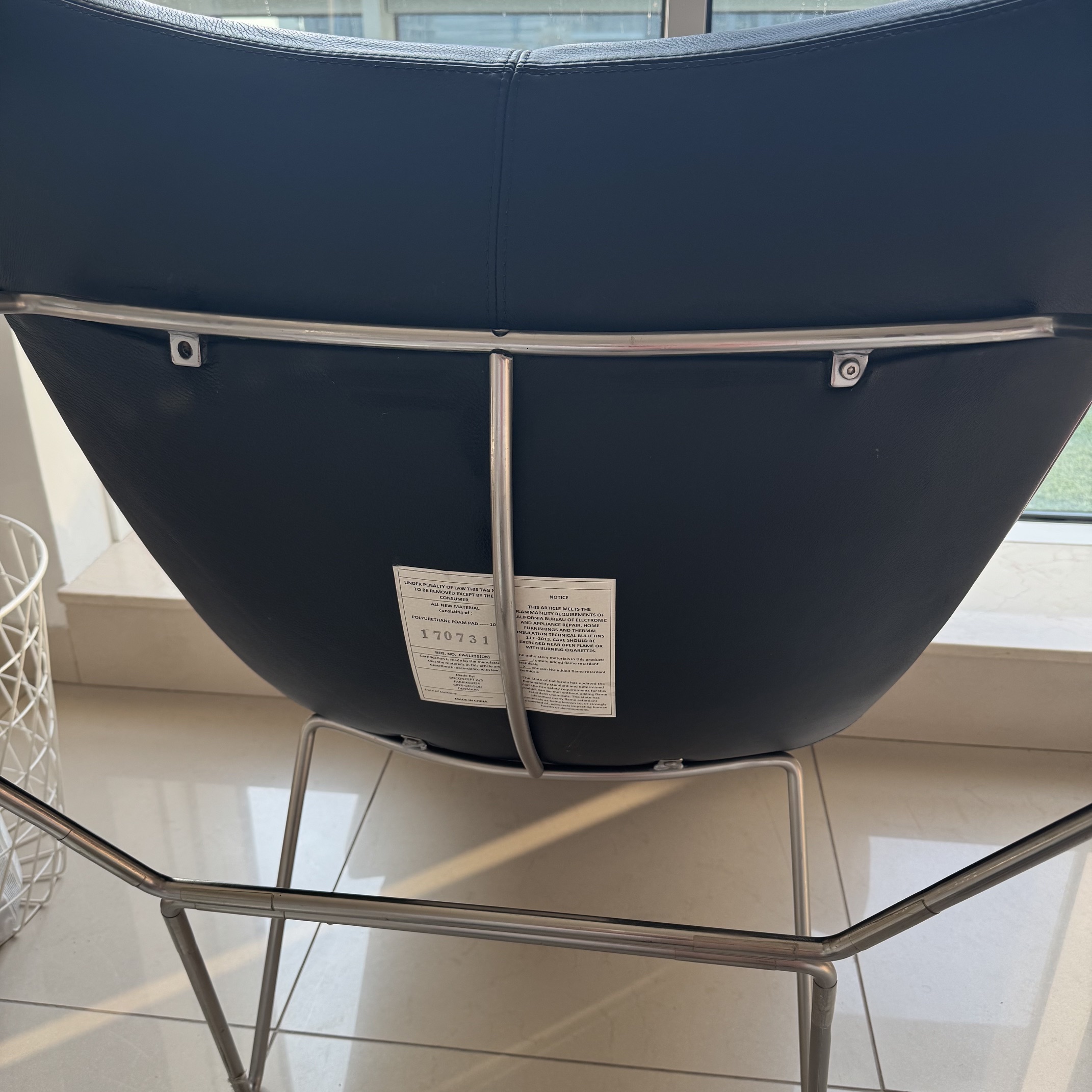 BoConcept Imola Black Leather Armchair by Henrik Pedersen thumbnail 3