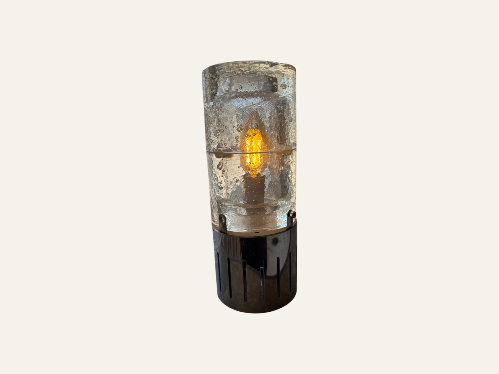 1970s Albano Poli Poliarte Murano Glass Table Lamp