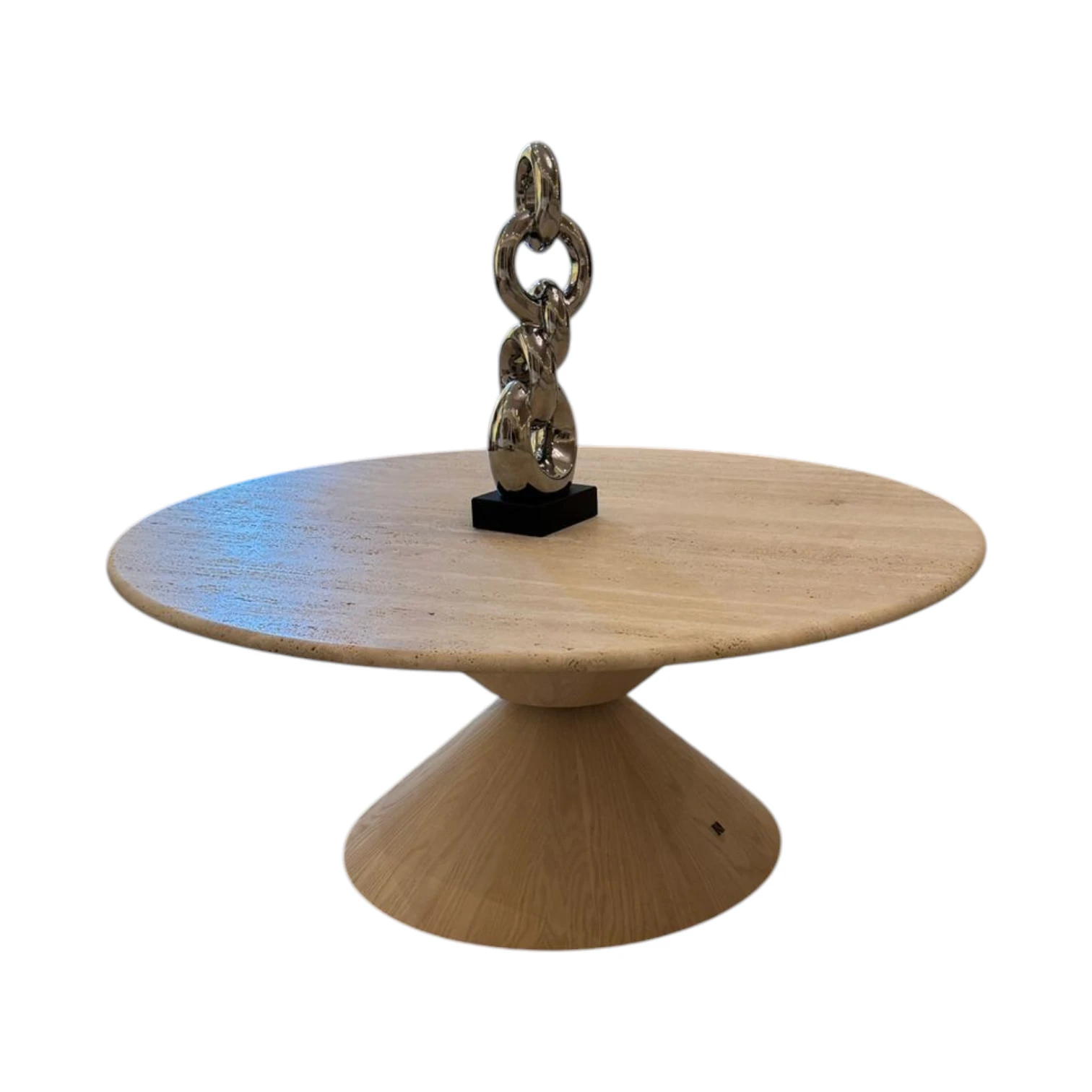 Natuzzi Italia Feudo T876 Travertine Coffee Table thumbnail 2