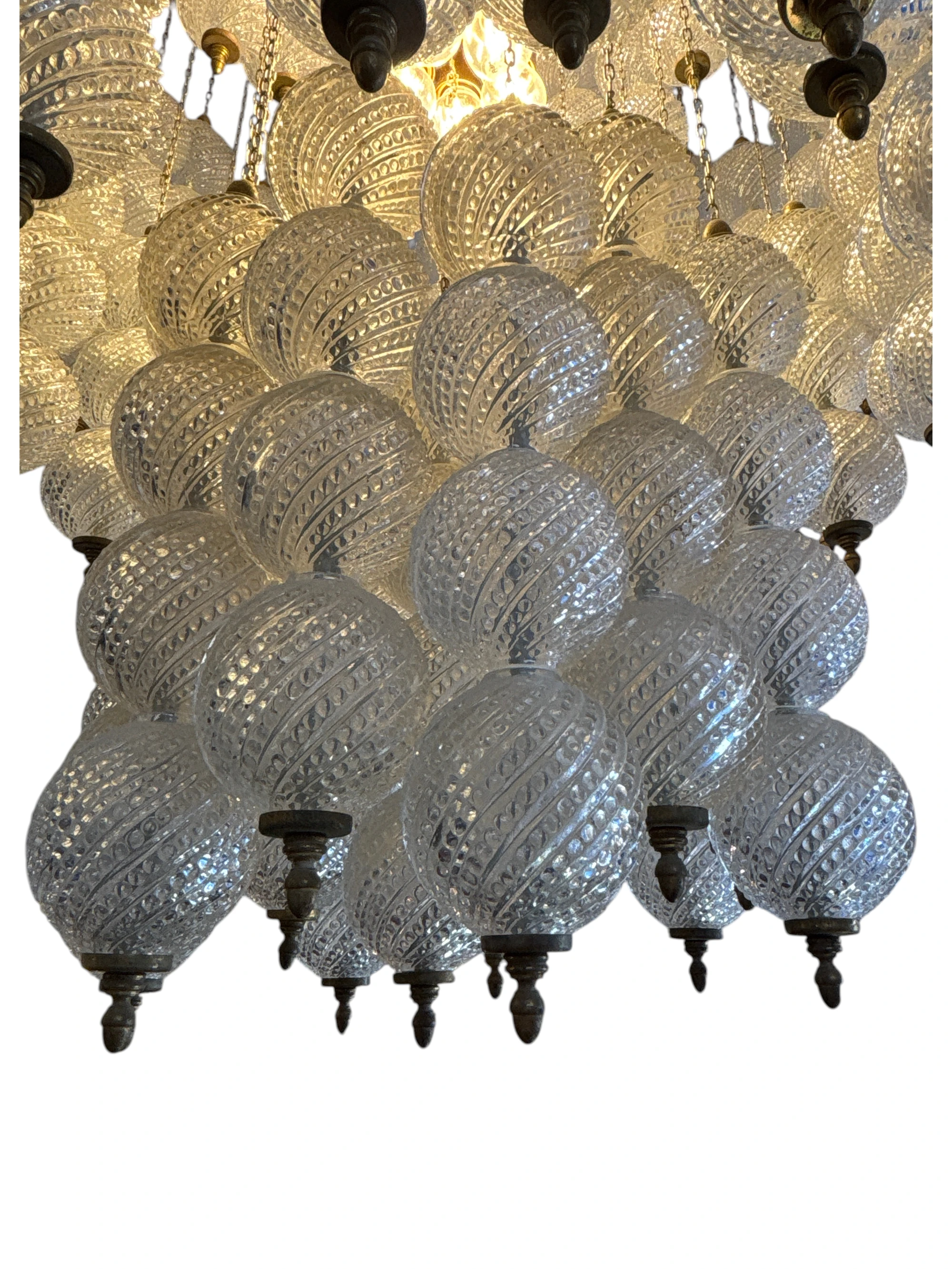 Large Vintage Murano Glass Chandelier thumbnail 9