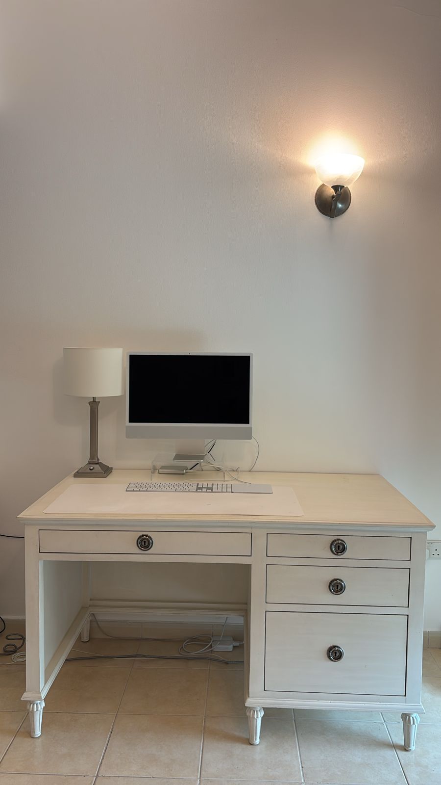 Restoration Hardware Maison Desk – Antiqued White thumbnail 3