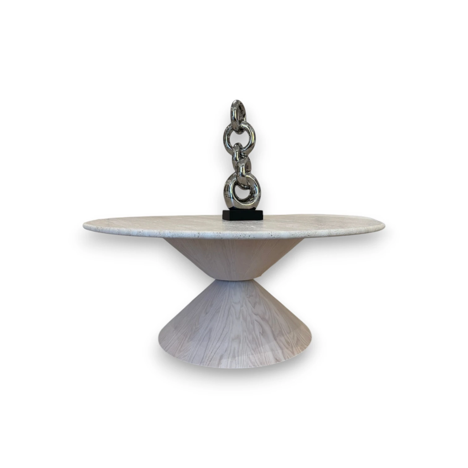 Natuzzi Italia Feudo T876 Travertine Coffee Table thumbnail 2