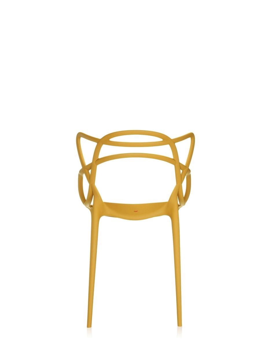 Yellow Kartell Masters Chair by Philippe Starck thumbnail 4