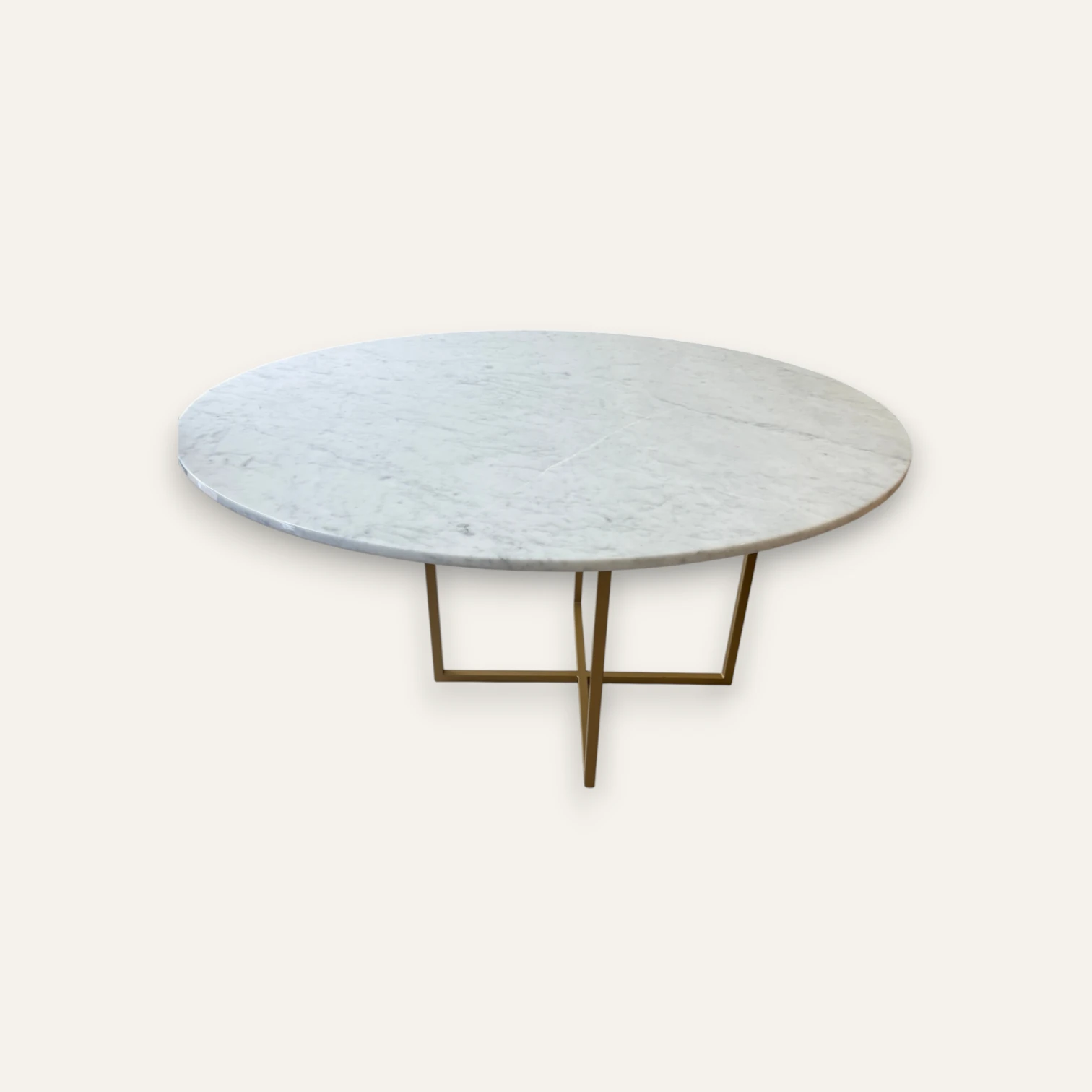 The Line Concept Custom Carrara Marble Dining Table