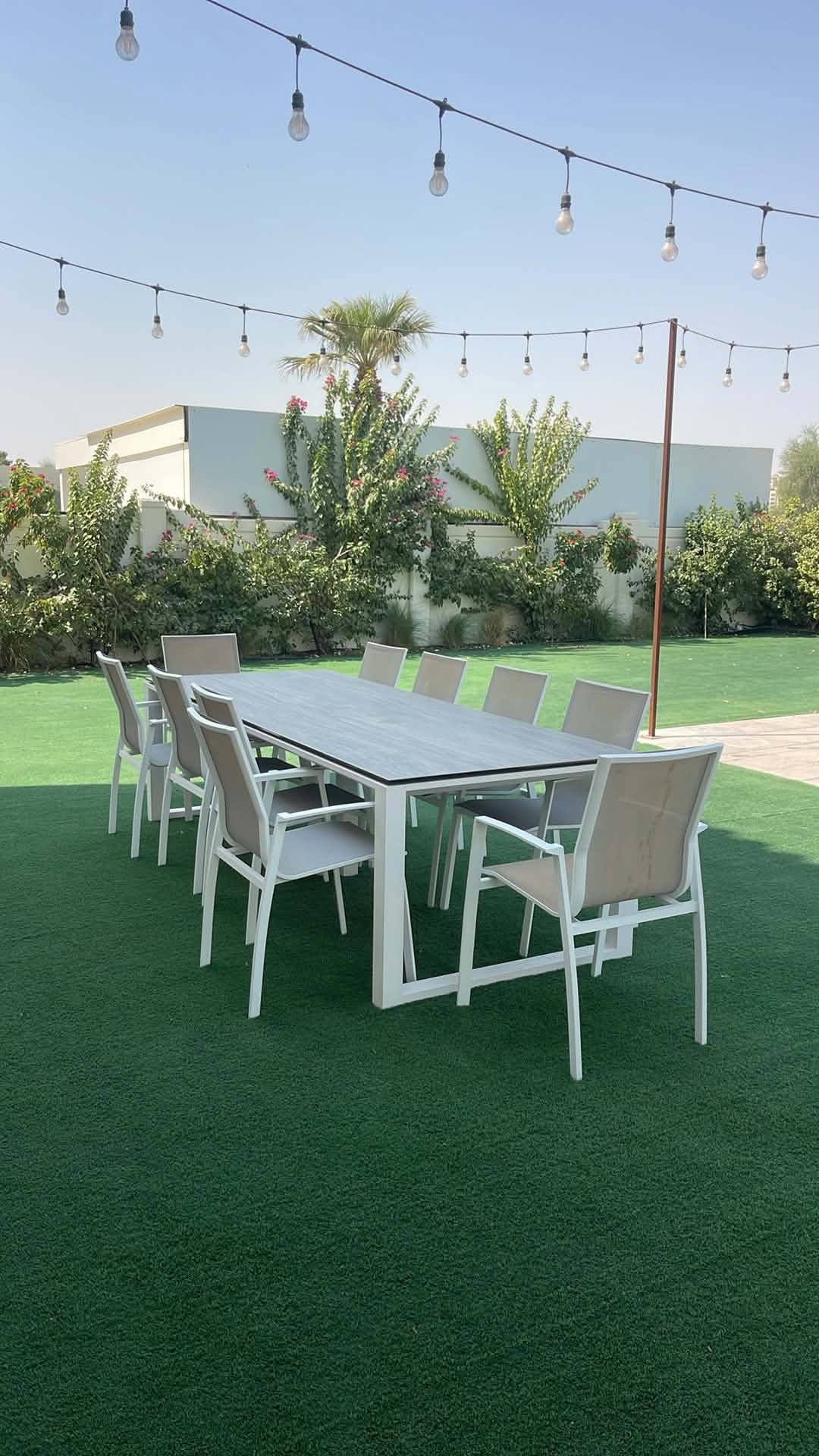 10-Seater Outdoor Dining Table & Chairs thumbnail 3