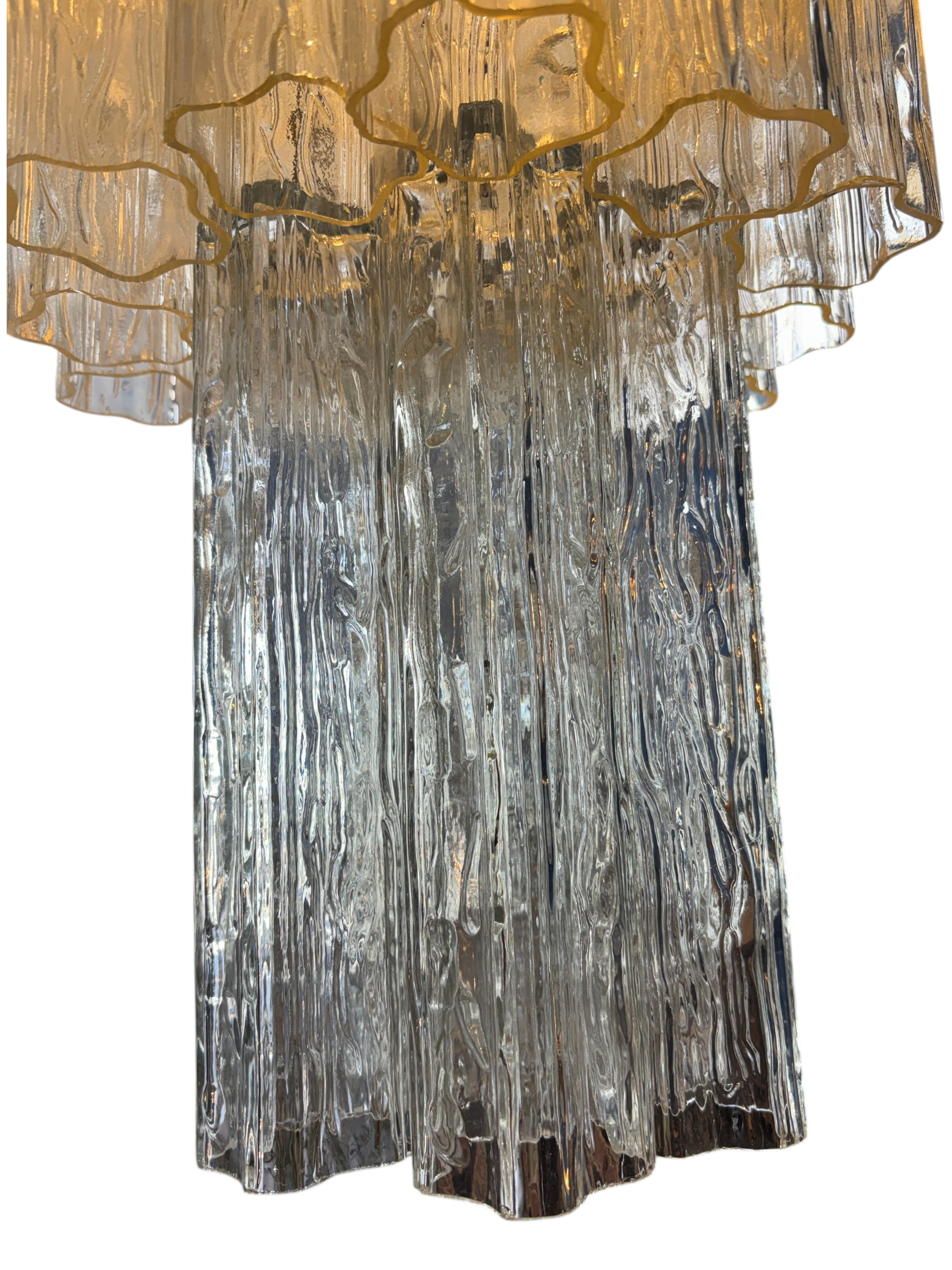 Monumental Murano Glass Chandelier by Toni Zuccheri for Venini, Italy, 1970s thumbnail 11