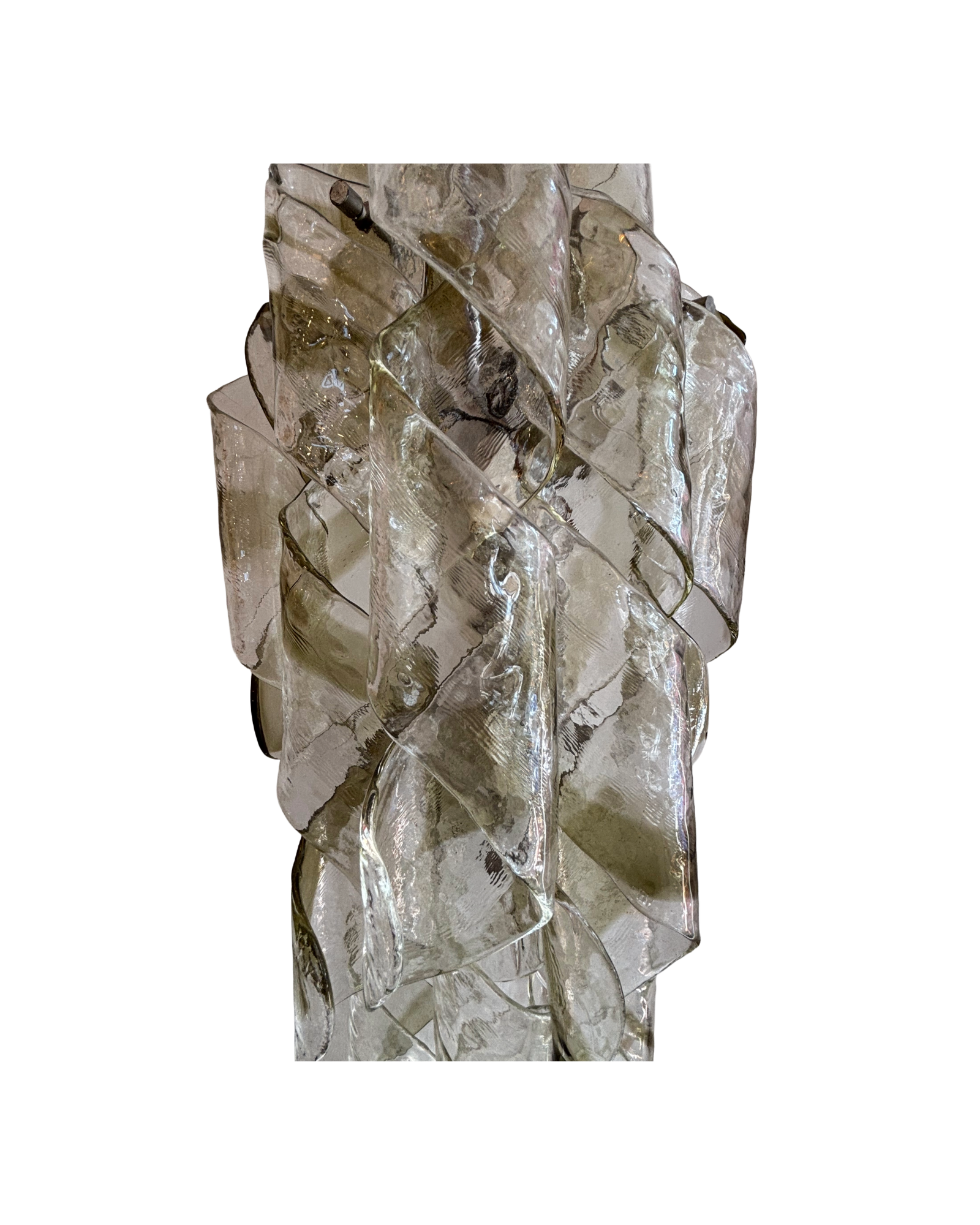 Vintage Murano Curved Glass Sculptural Wall Light thumbnail 8