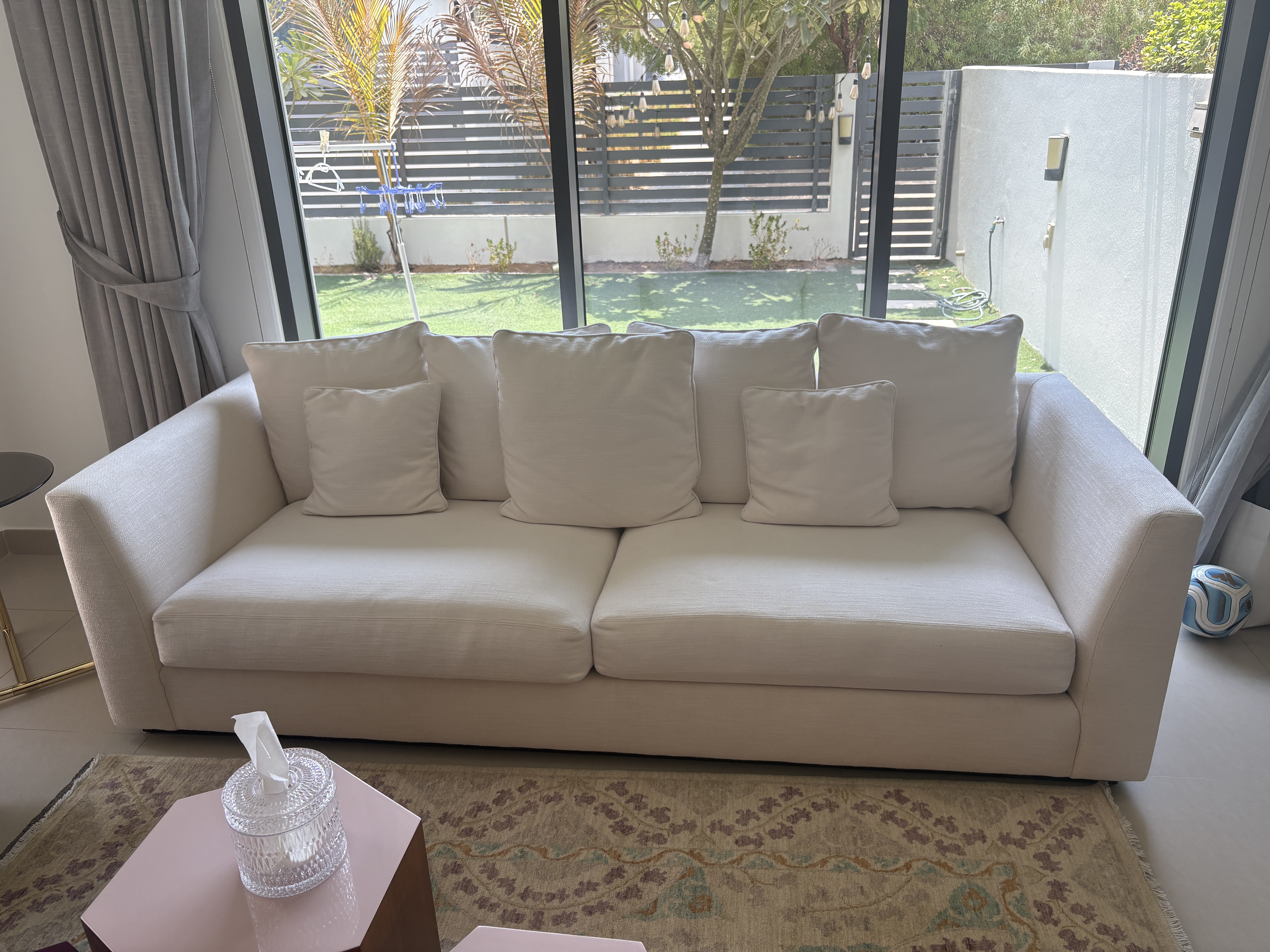 Eichholtz White 4-Seater Sofa — Pair Available thumbnail 4