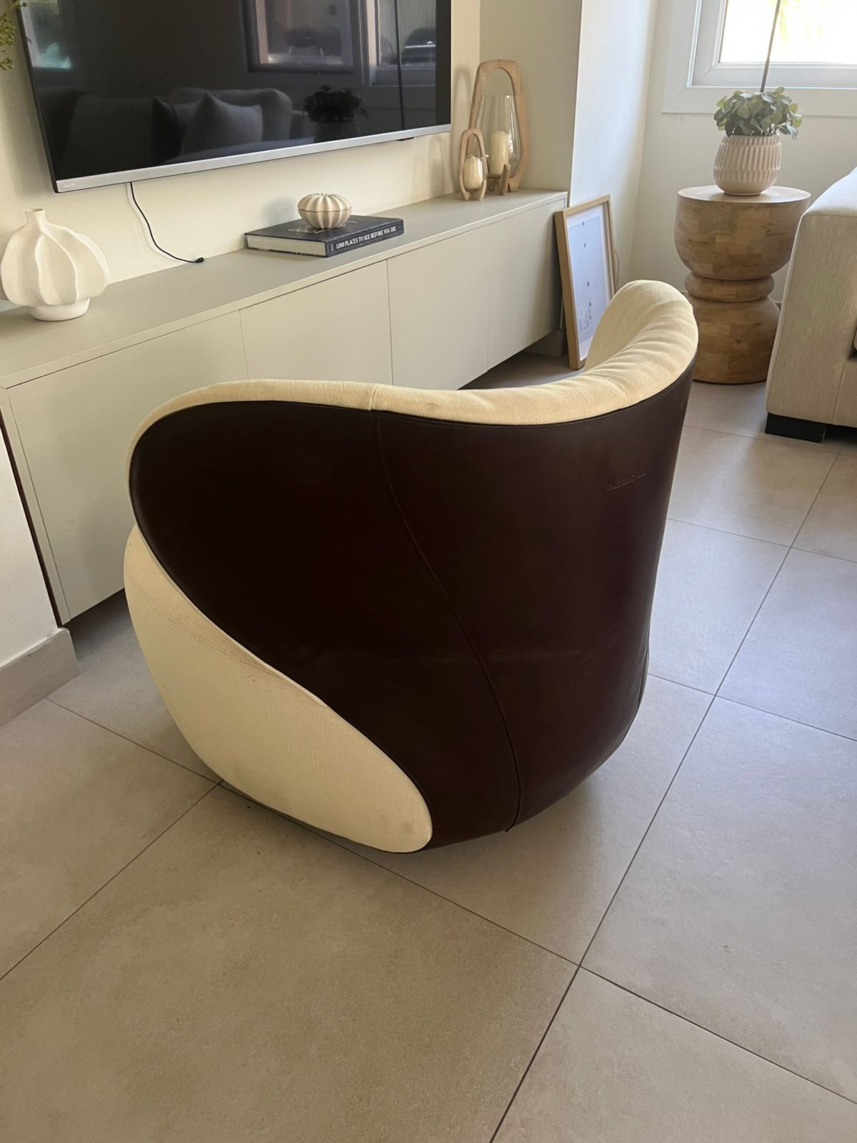 Pair of Walter Knoll Bao Armchairs by EOOS – Leather & Fabric thumbnail 5