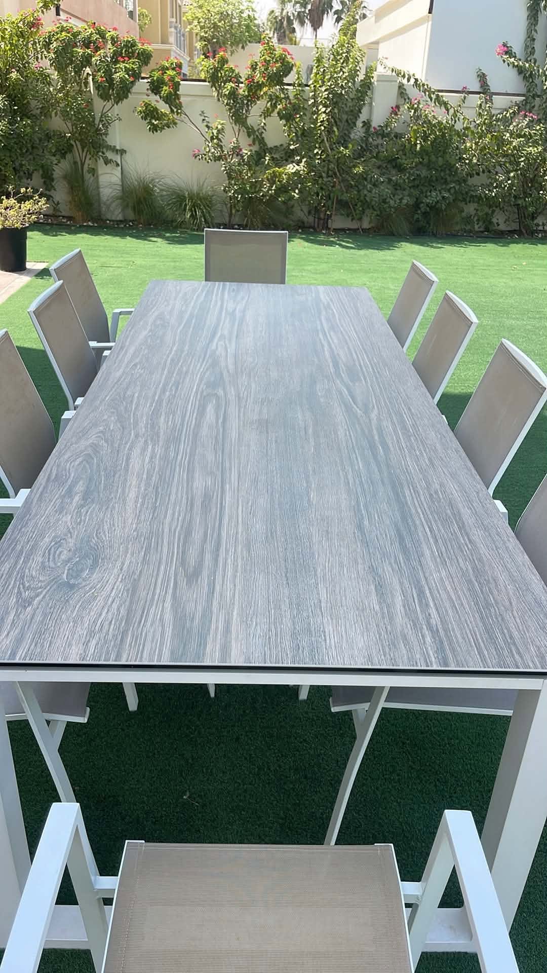 10-Seater Outdoor Dining Table & Chairs thumbnail 4