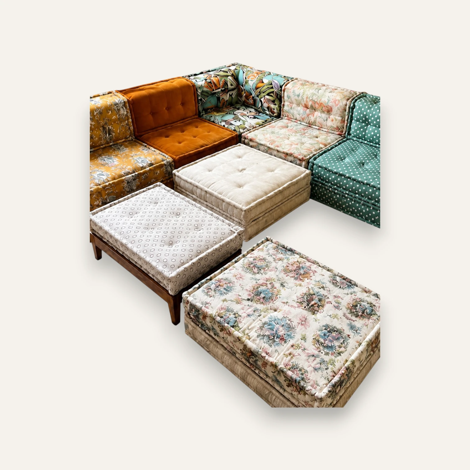 Jean Paul Gaultier Edition Mah Jong Modular Sofa by Hans Hopfer for Roche Bobois thumbnail 2