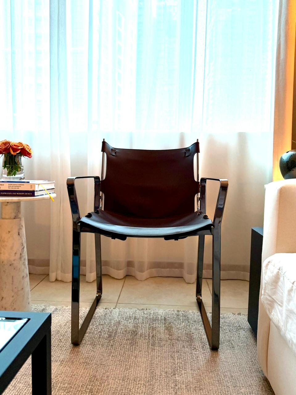 Fendi Casa “Blixen” Leather Dining Chairs by Toan Nguyen (Set of 6) thumbnail 4
