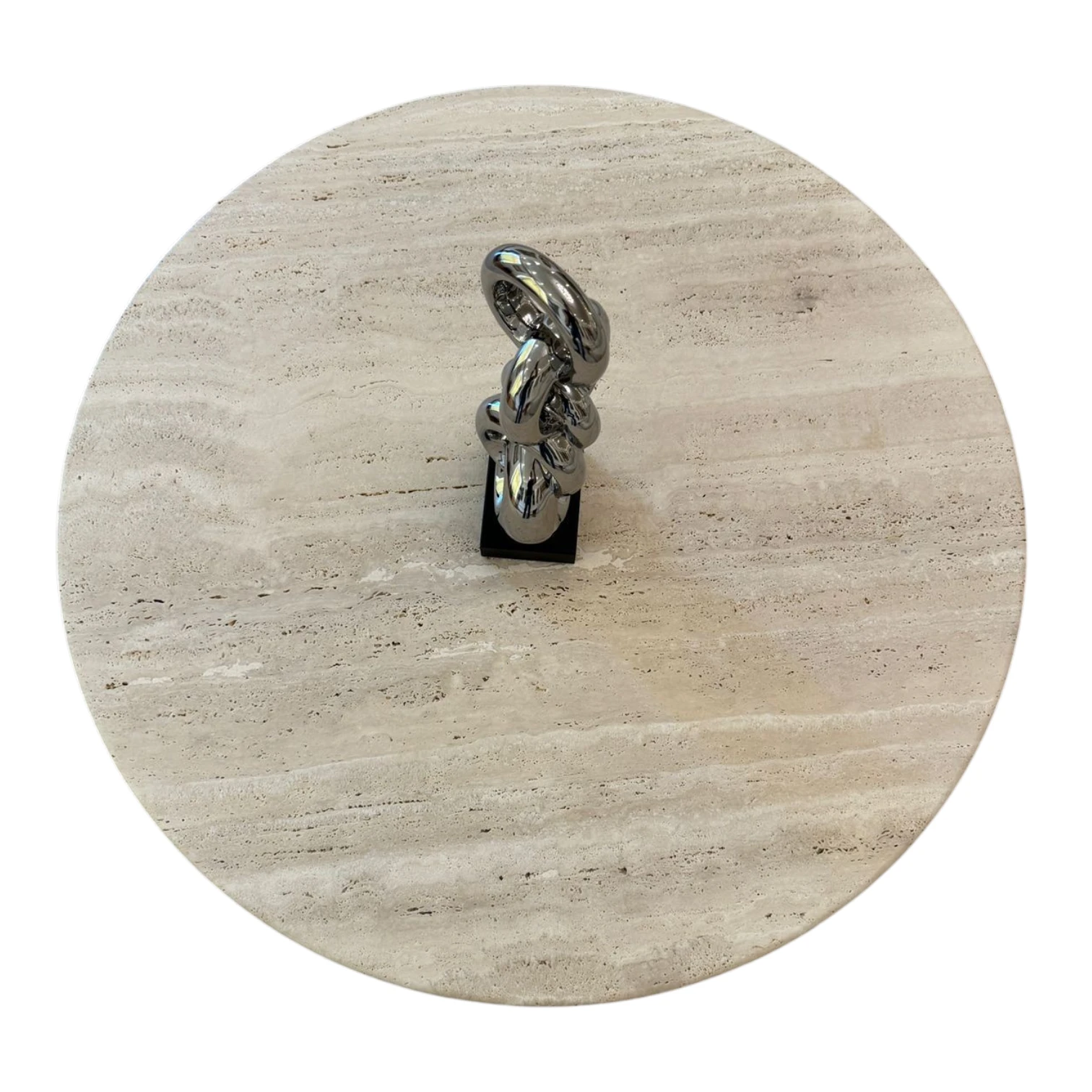 Natuzzi Italia Feudo T876 Travertine Coffee Table thumbnail 4