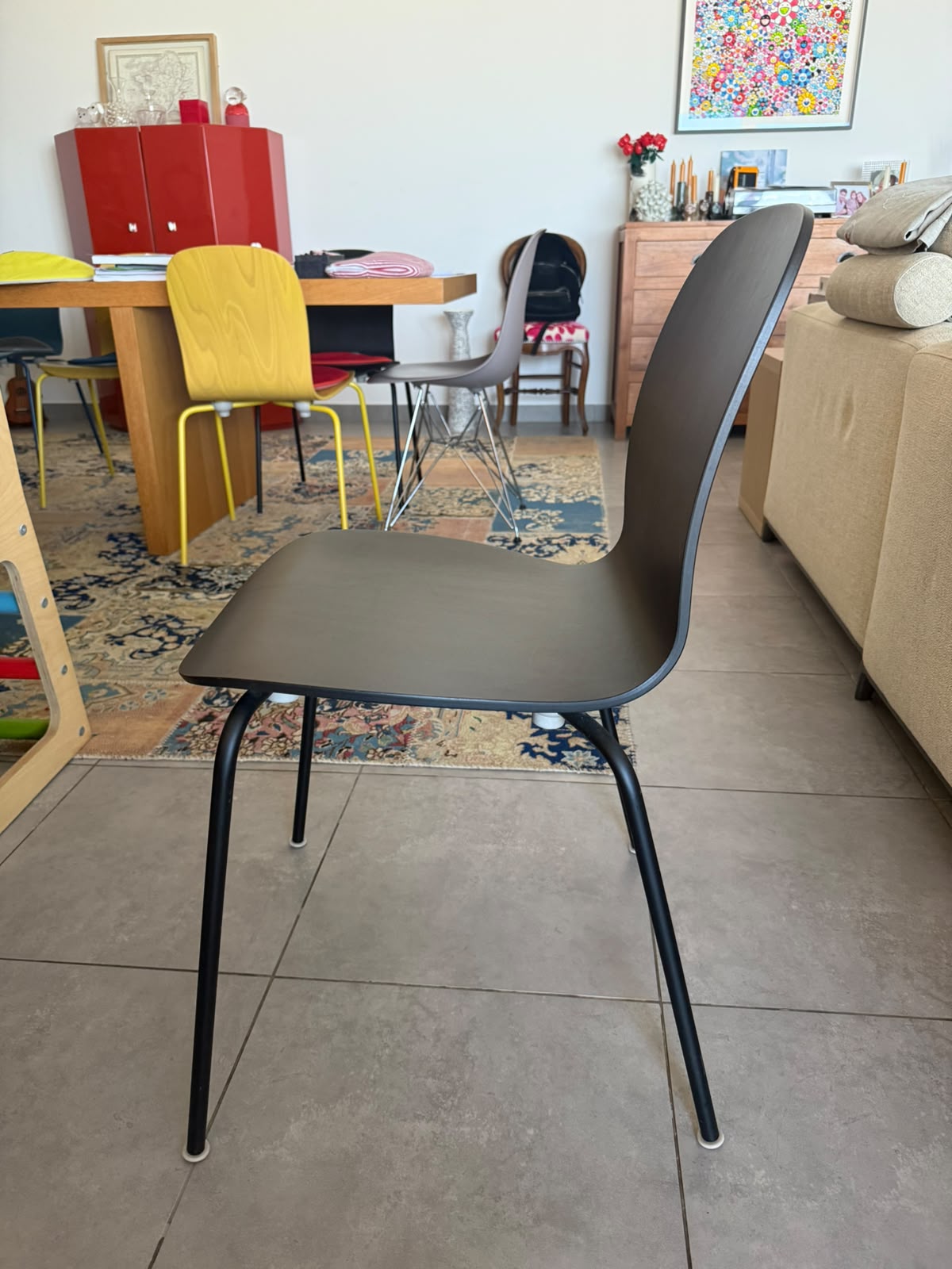 Set of 8 Cappellini Tate Color Chairs by Jasper Morrison thumbnail 14
