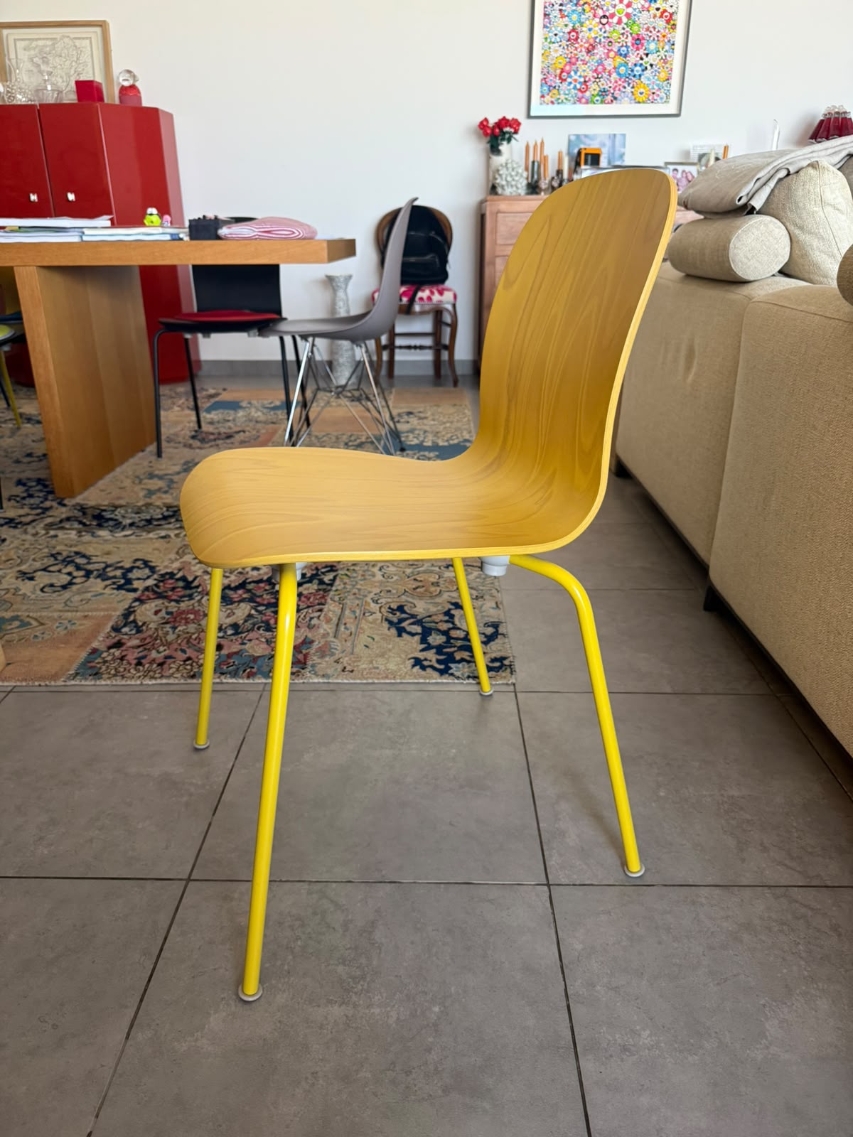 Set of 8 Cappellini Tate Color Chairs by Jasper Morrison thumbnail 13