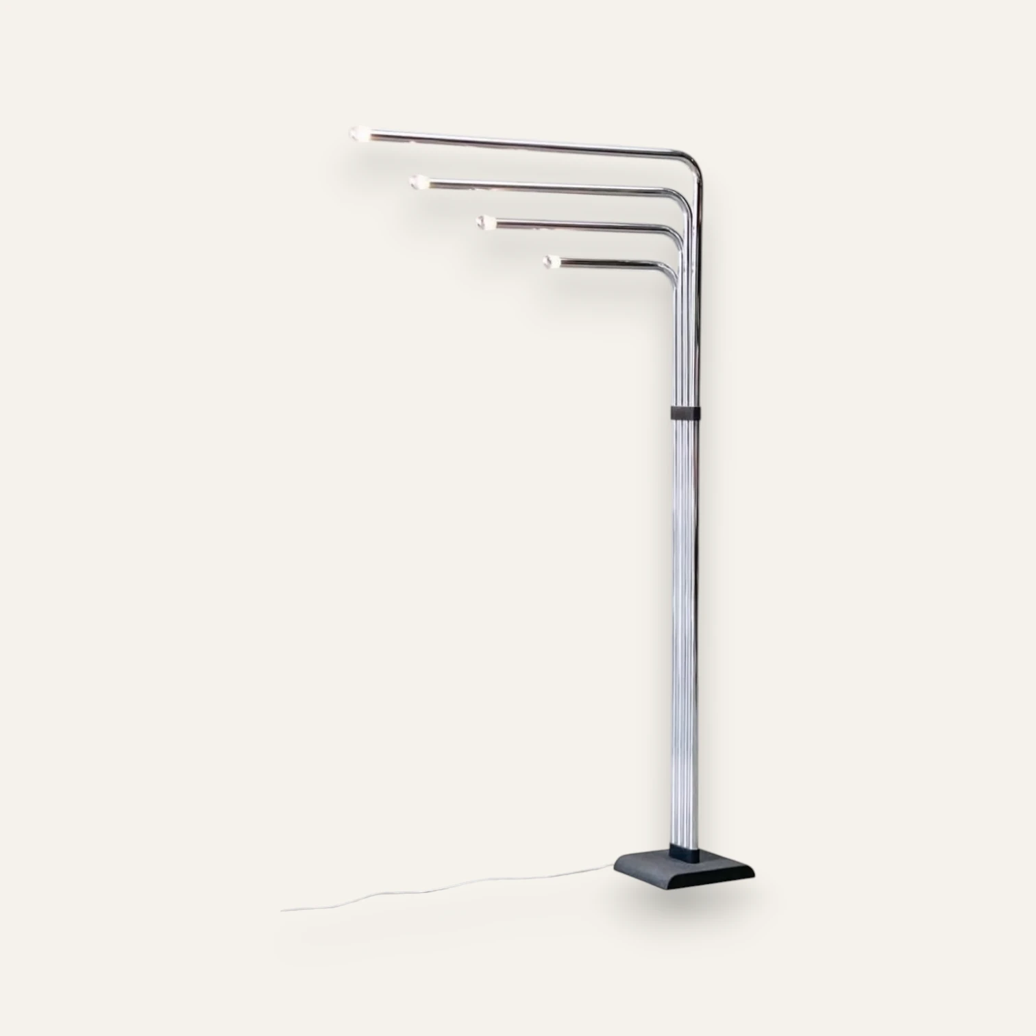 Goffredo Reggiani 4-Arm Chrome Floor Lamp, Italy, 1970s