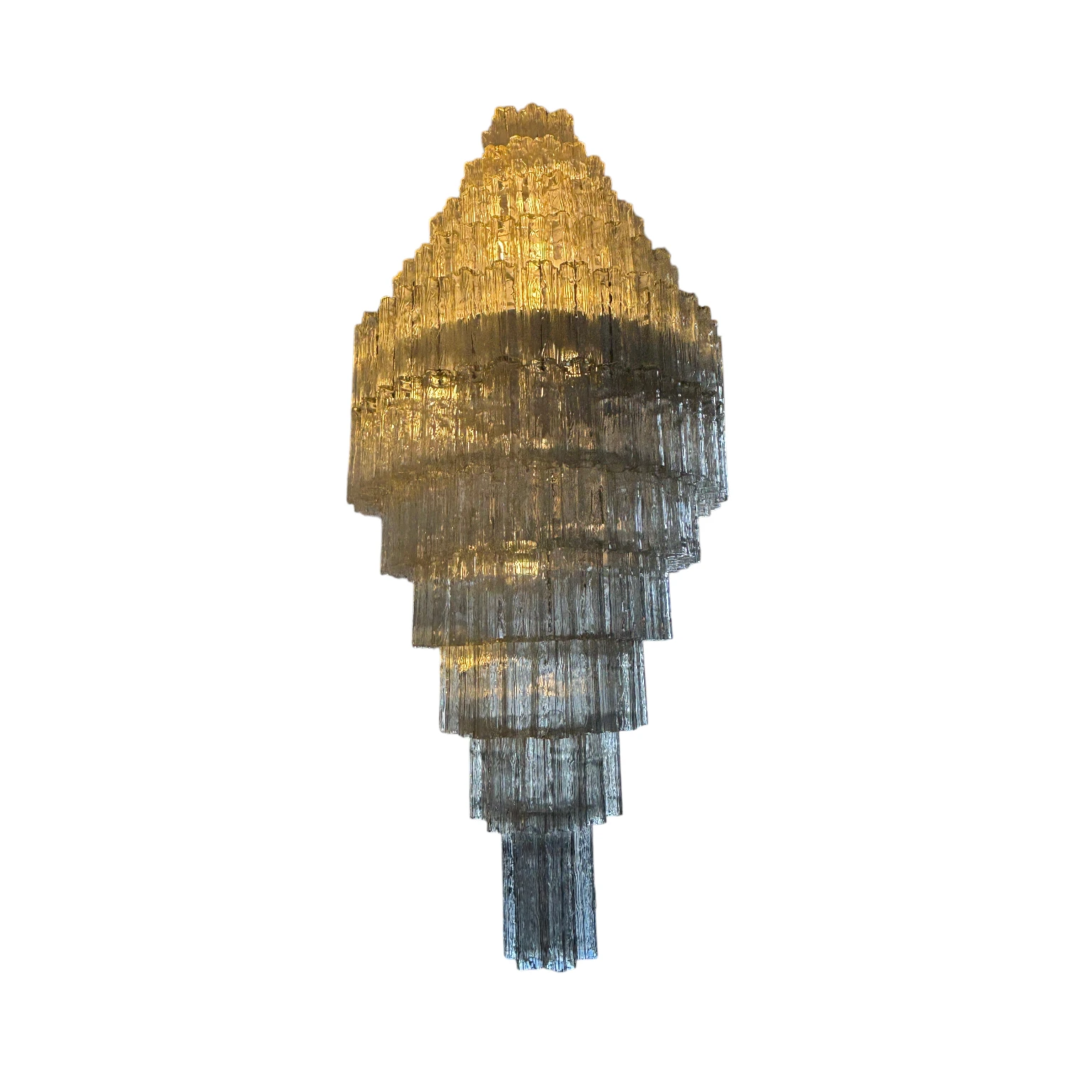 Monumental Murano Glass Chandelier by Toni Zuccheri for Venini, Italy, 1970s