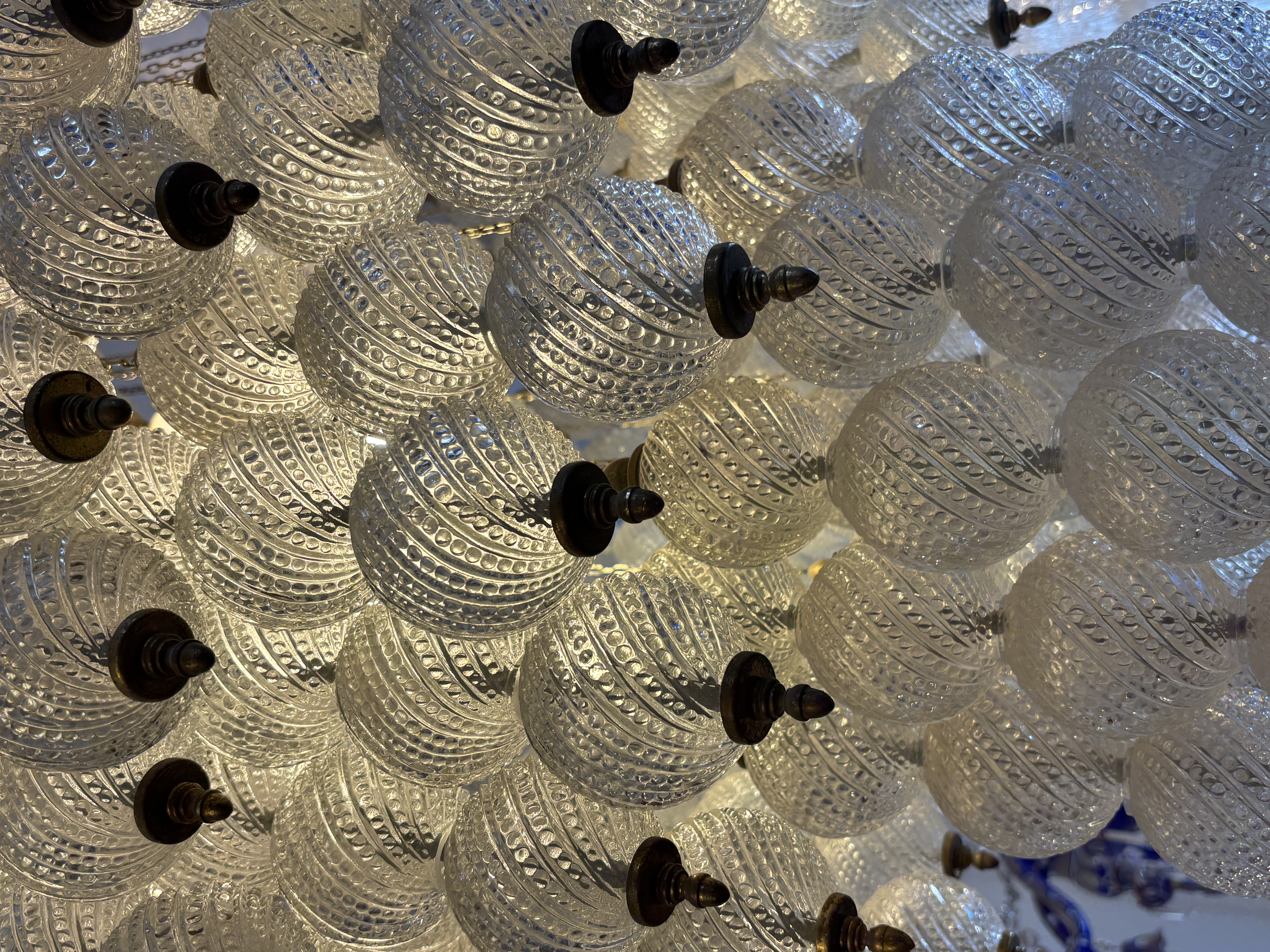 Large Vintage Murano Glass Chandelier thumbnail 6