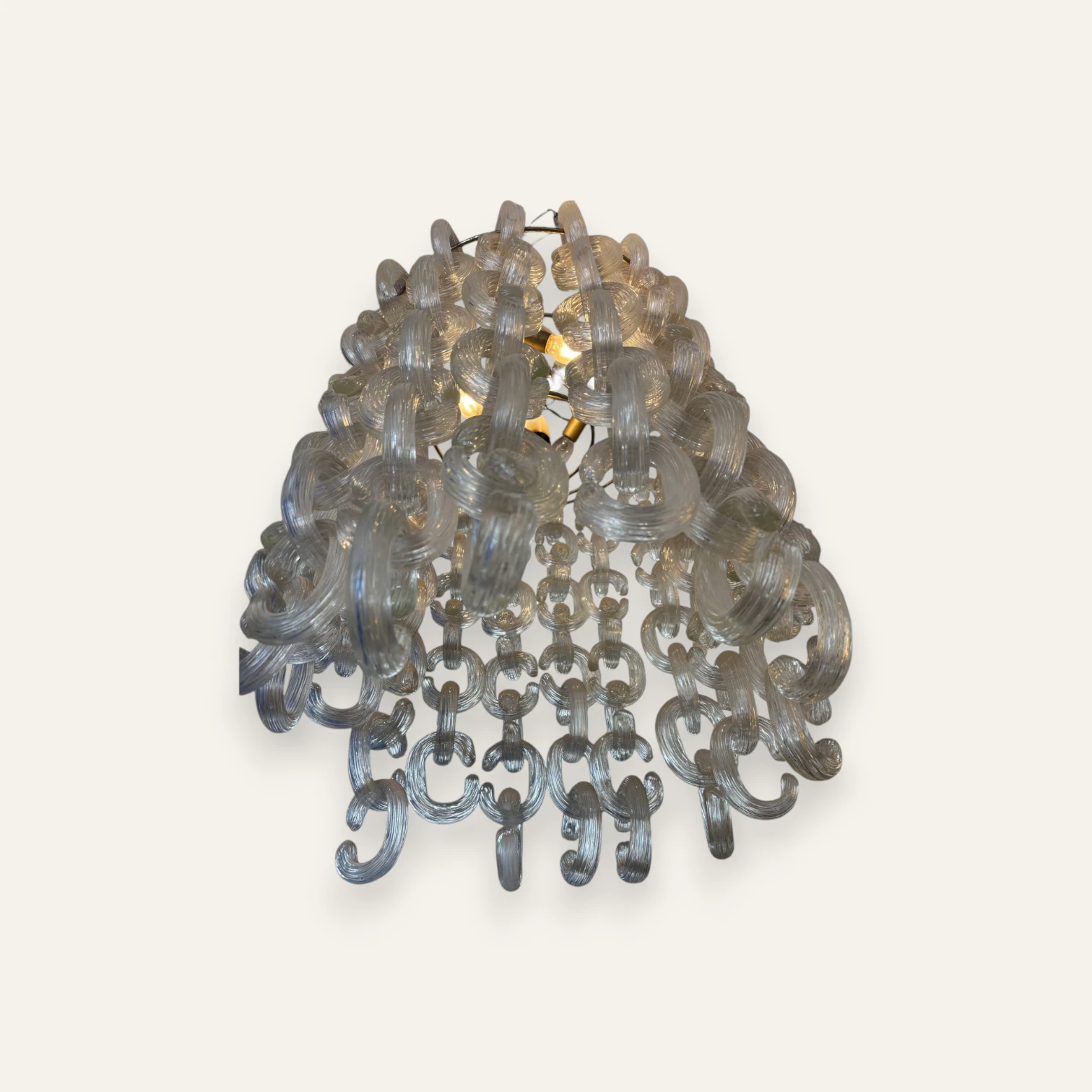 Vintage Murano ''Gala'' Chandelier by Fratelli Toso, Italy, 1960s