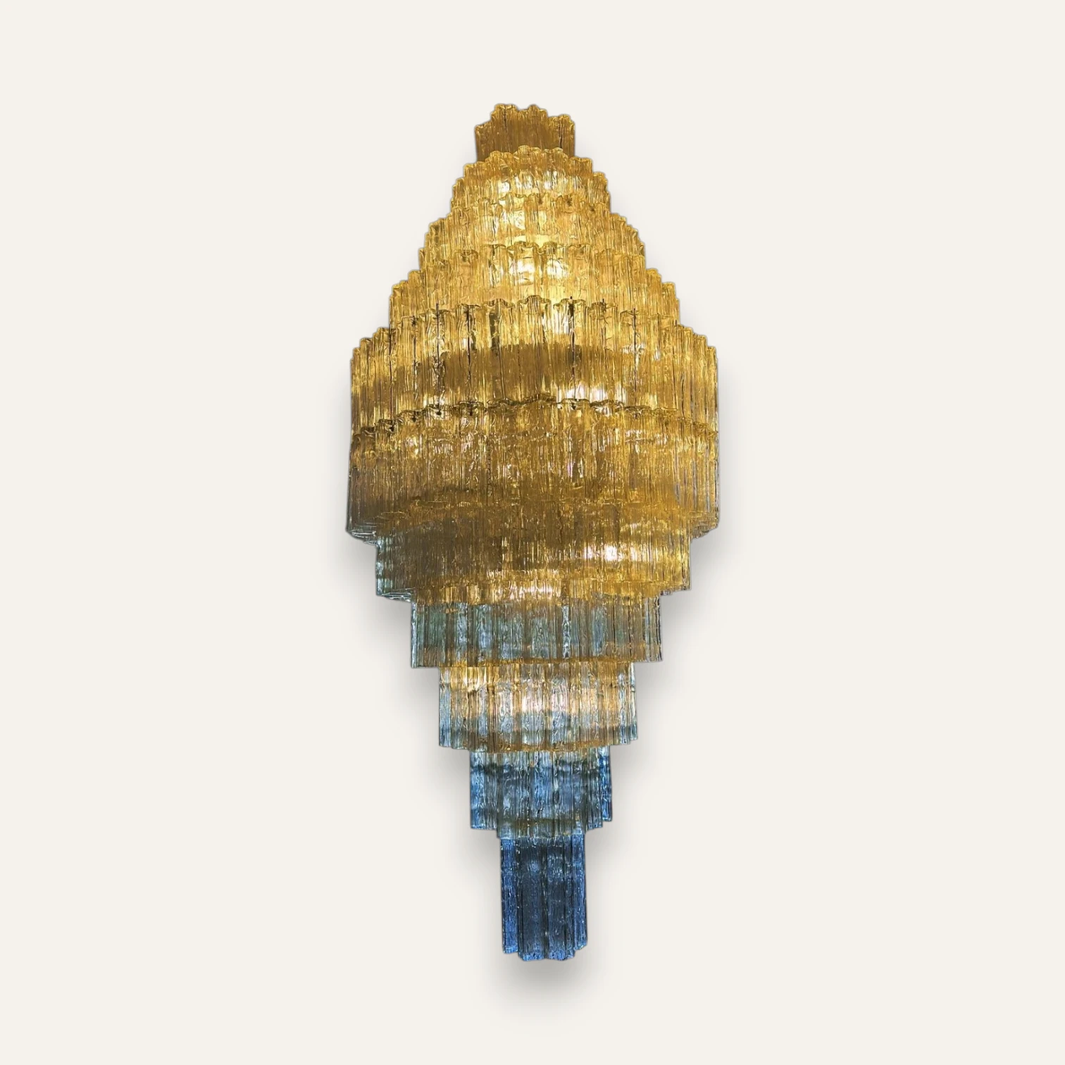 Monumental Murano Glass Chandelier by Toni Zuccheri for Venini, Italy, 1970s
