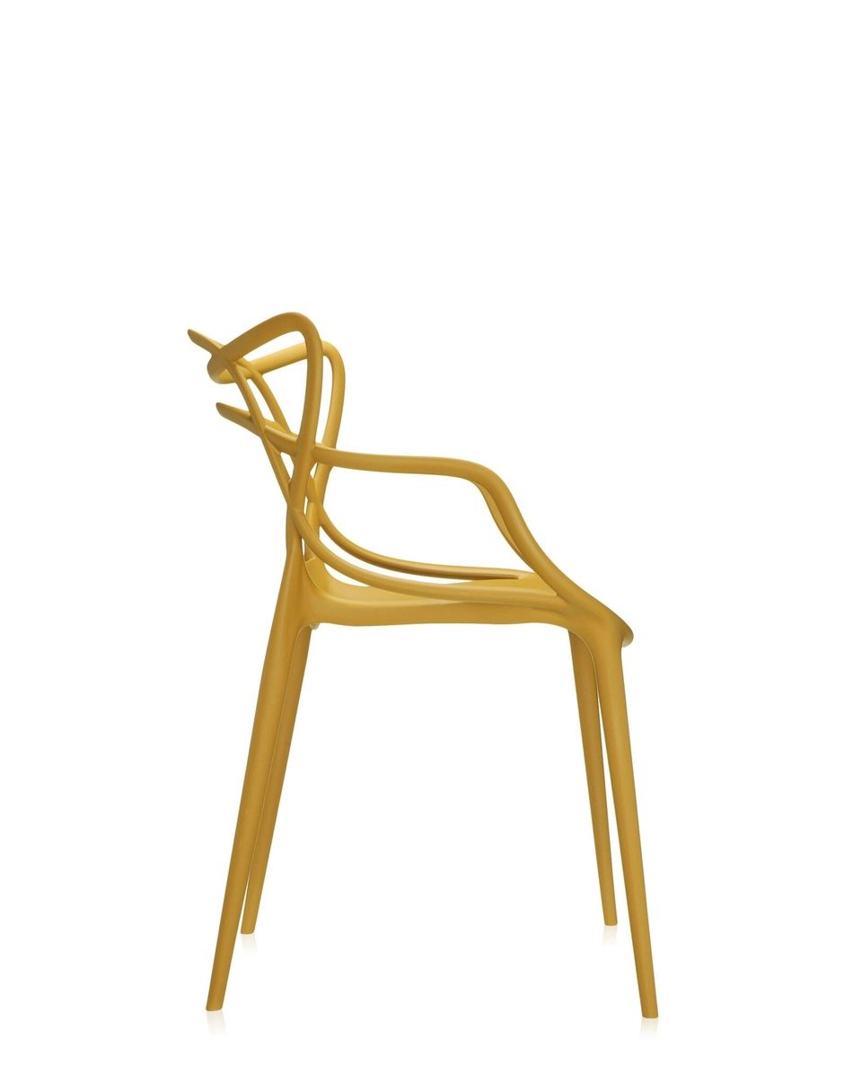 Yellow Kartell Masters Chair by Philippe Starck thumbnail 3