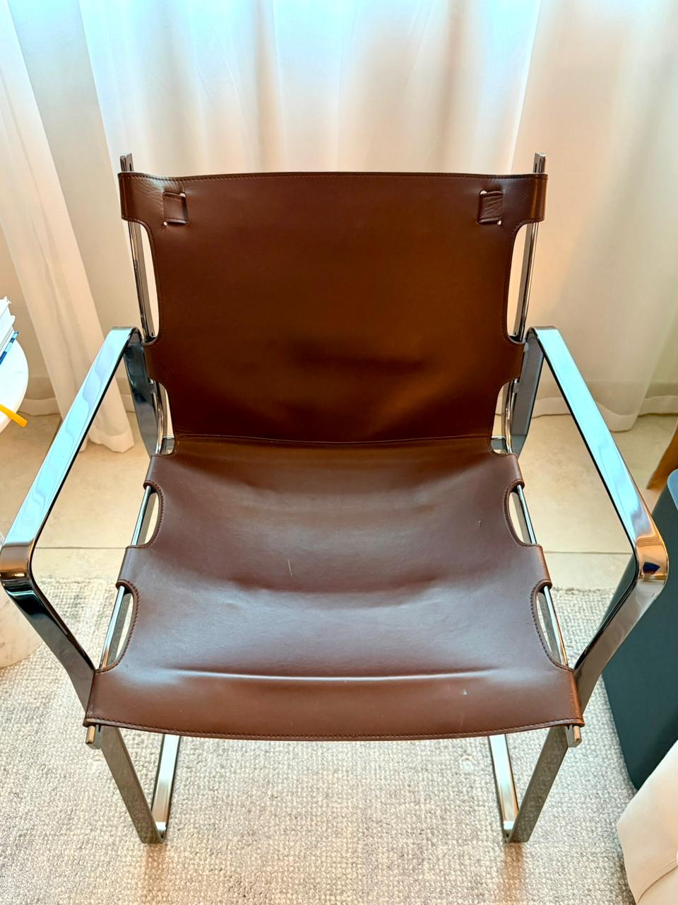 Fendi Casa “Blixen” Leather Dining Chairs by Toan Nguyen (Set of 6) thumbnail 5