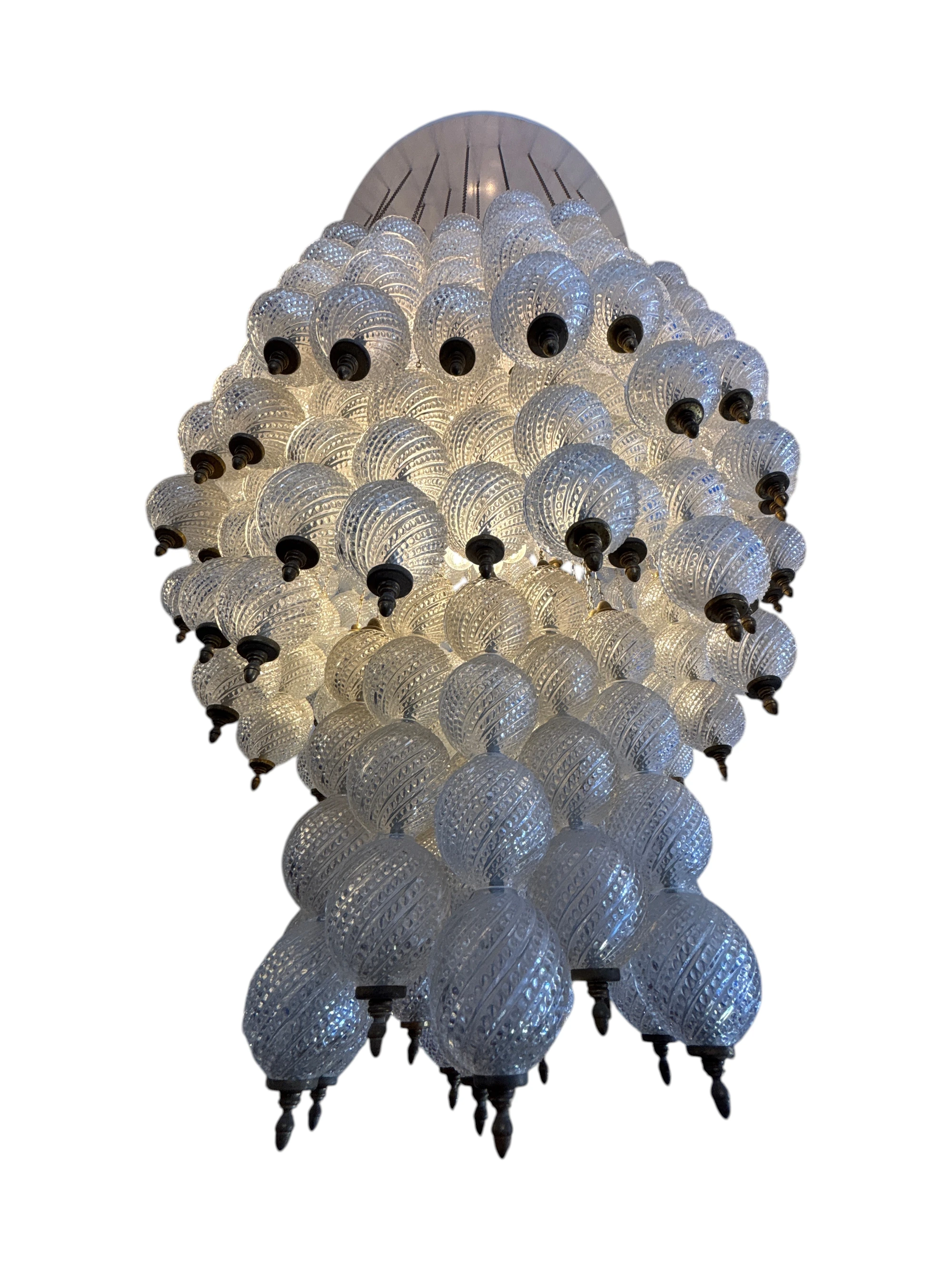 Large Vintage Murano Glass Chandelier thumbnail 4