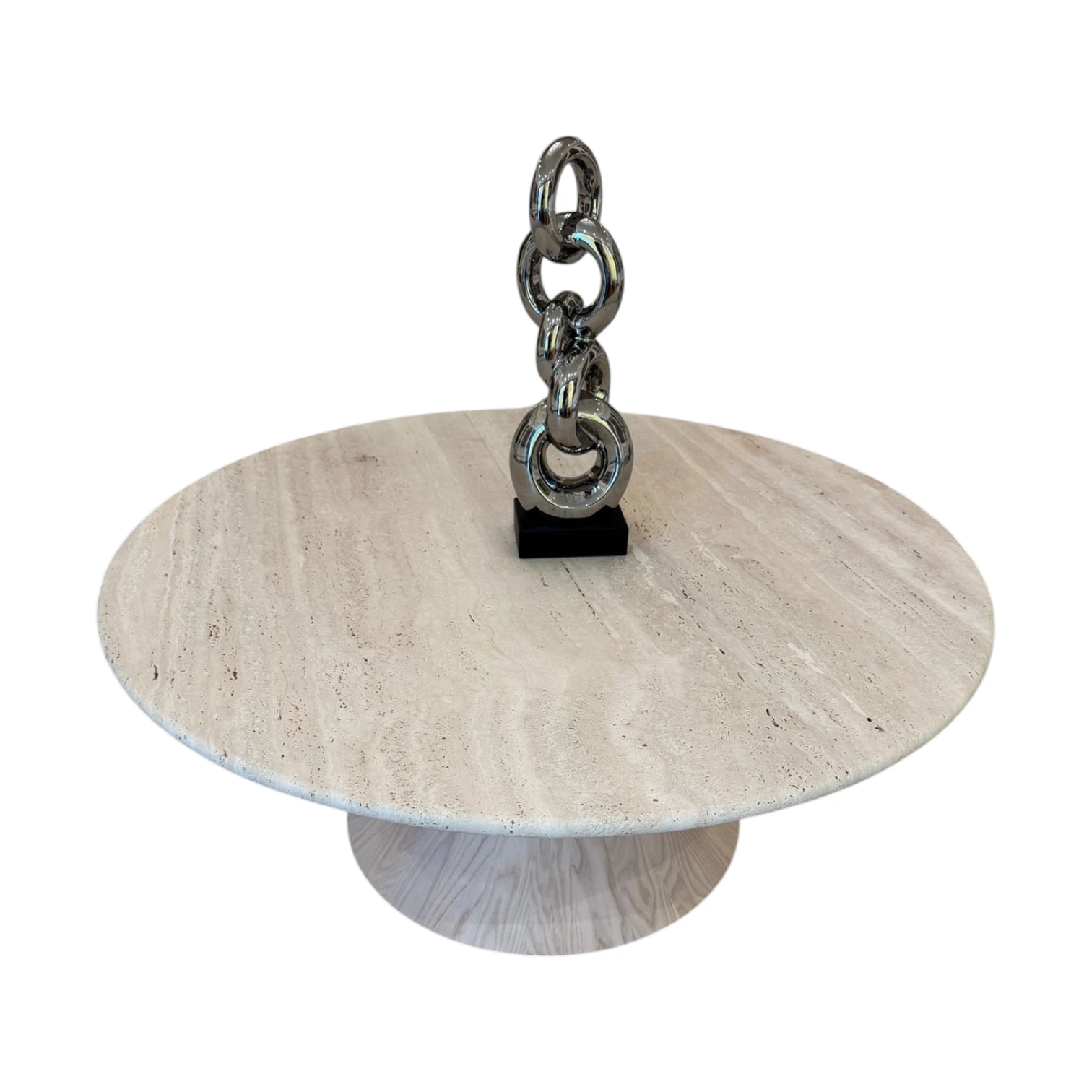 Natuzzi Italia Feudo T876 Travertine Coffee Table thumbnail 3