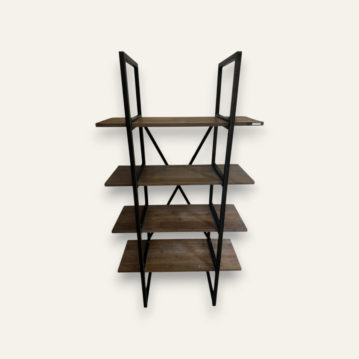 Blanc d’Ivoire Wood and Metal Shelving Unit