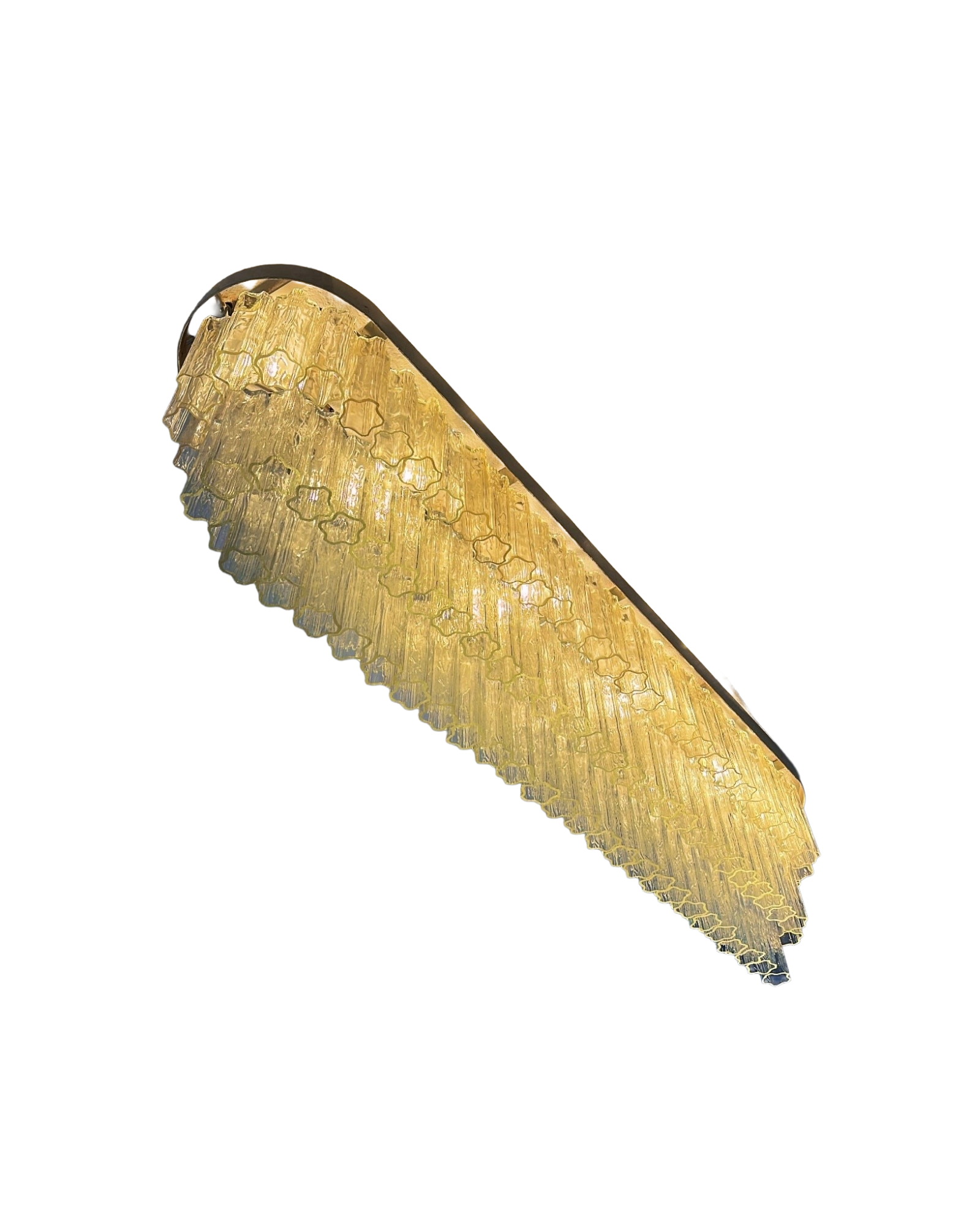 Large Toni Zuccheri Murano “Tronchi” Glass Wall Light, Italy, 1970s thumbnail 2