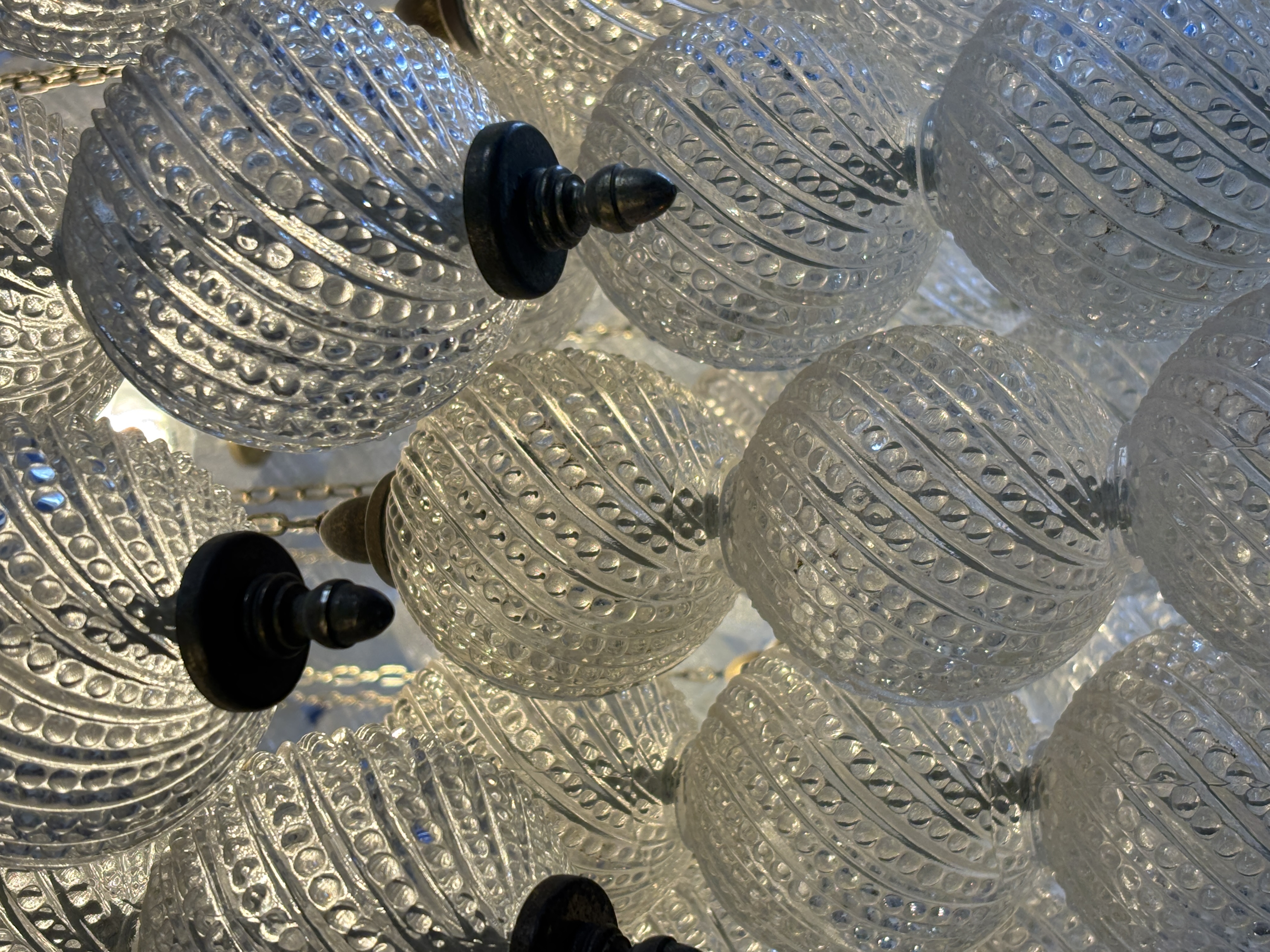 Large Vintage Murano Glass Chandelier thumbnail 7