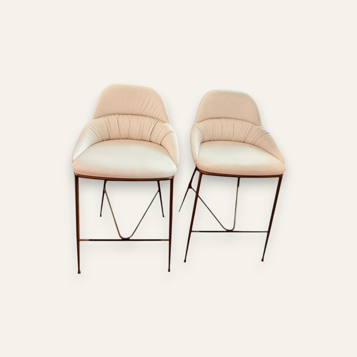 Bontempi Casa “Queen” Bar Stools (Set of 2)