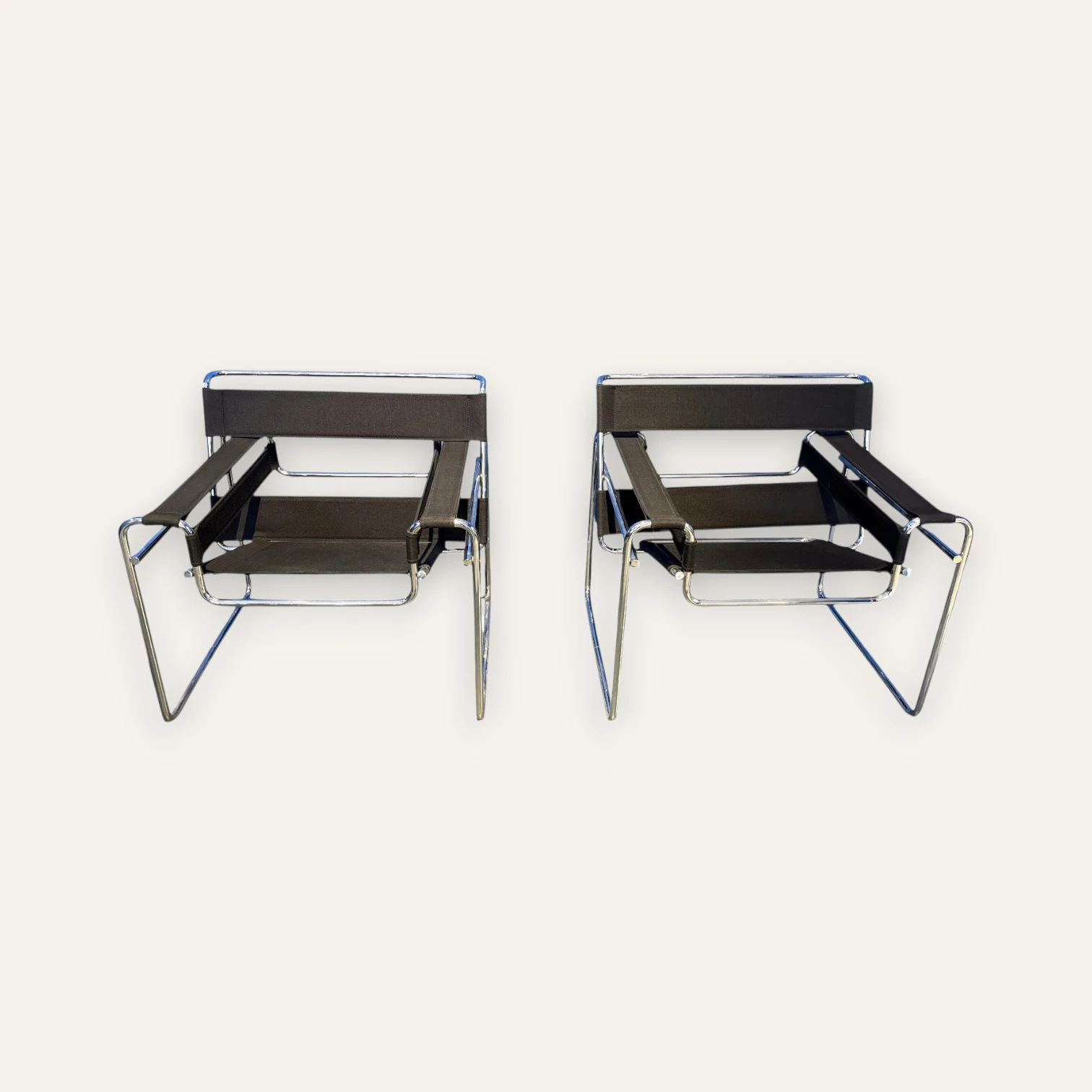 Pair of Wassily Chairs by Marcel Breuer for Knoll Studio