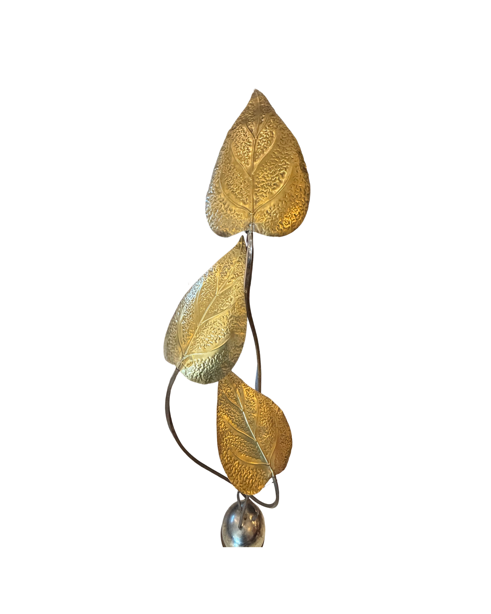 Vintage Italian Brass 3-Arm Floor Lamp by Tommaso Barbi, 1970s thumbnail 2